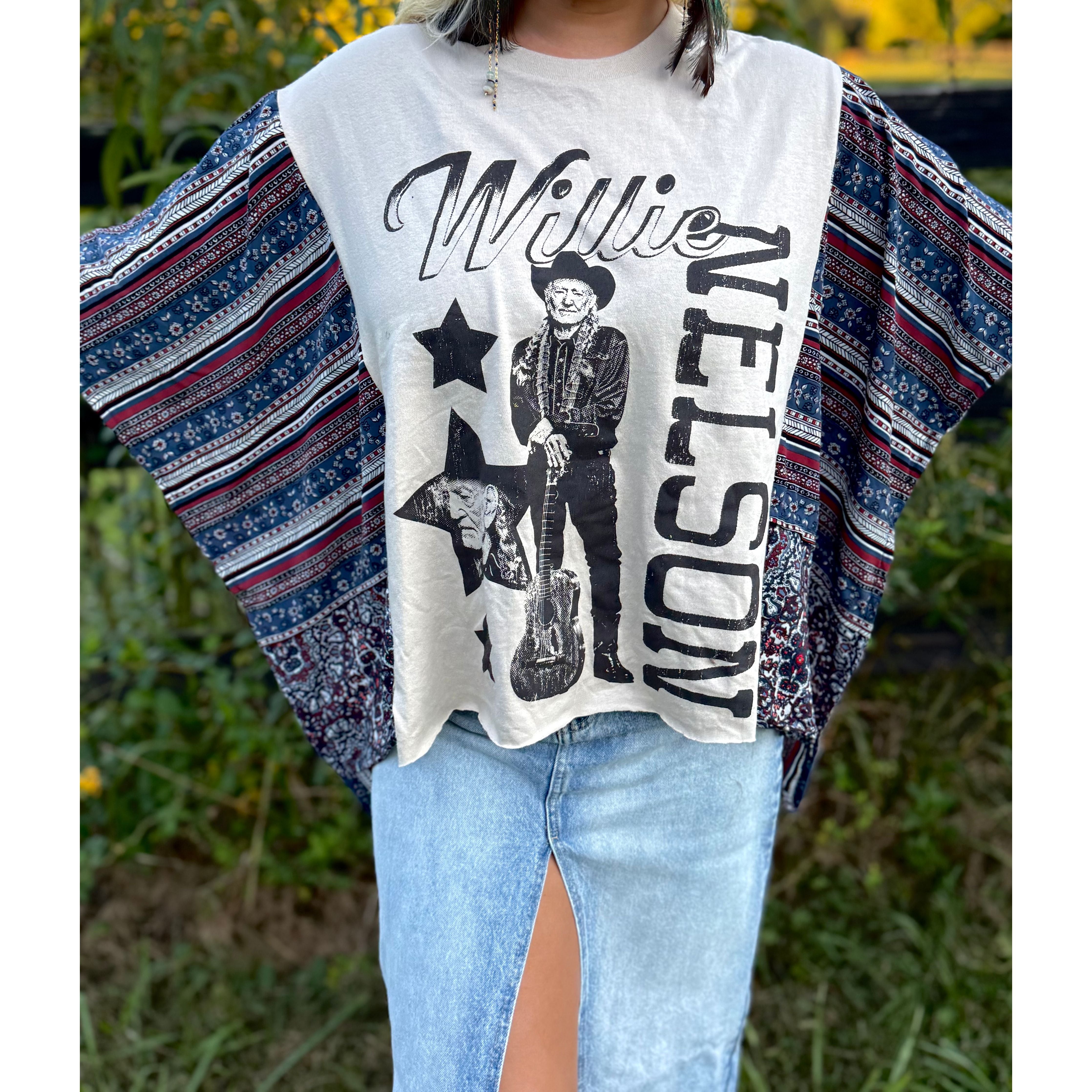 Willie Nelson Upcycled Tee