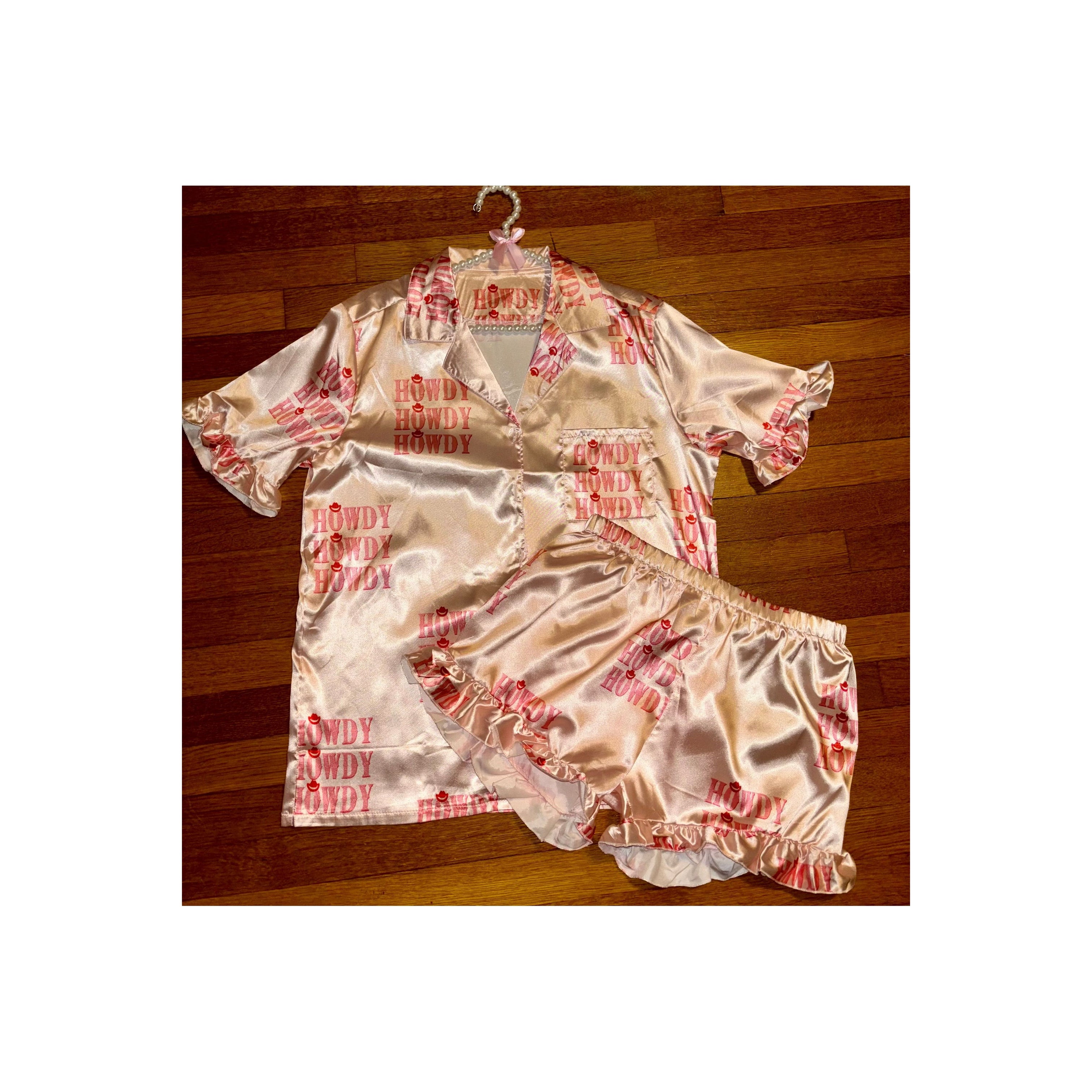 Pink Howdy Pajama Set