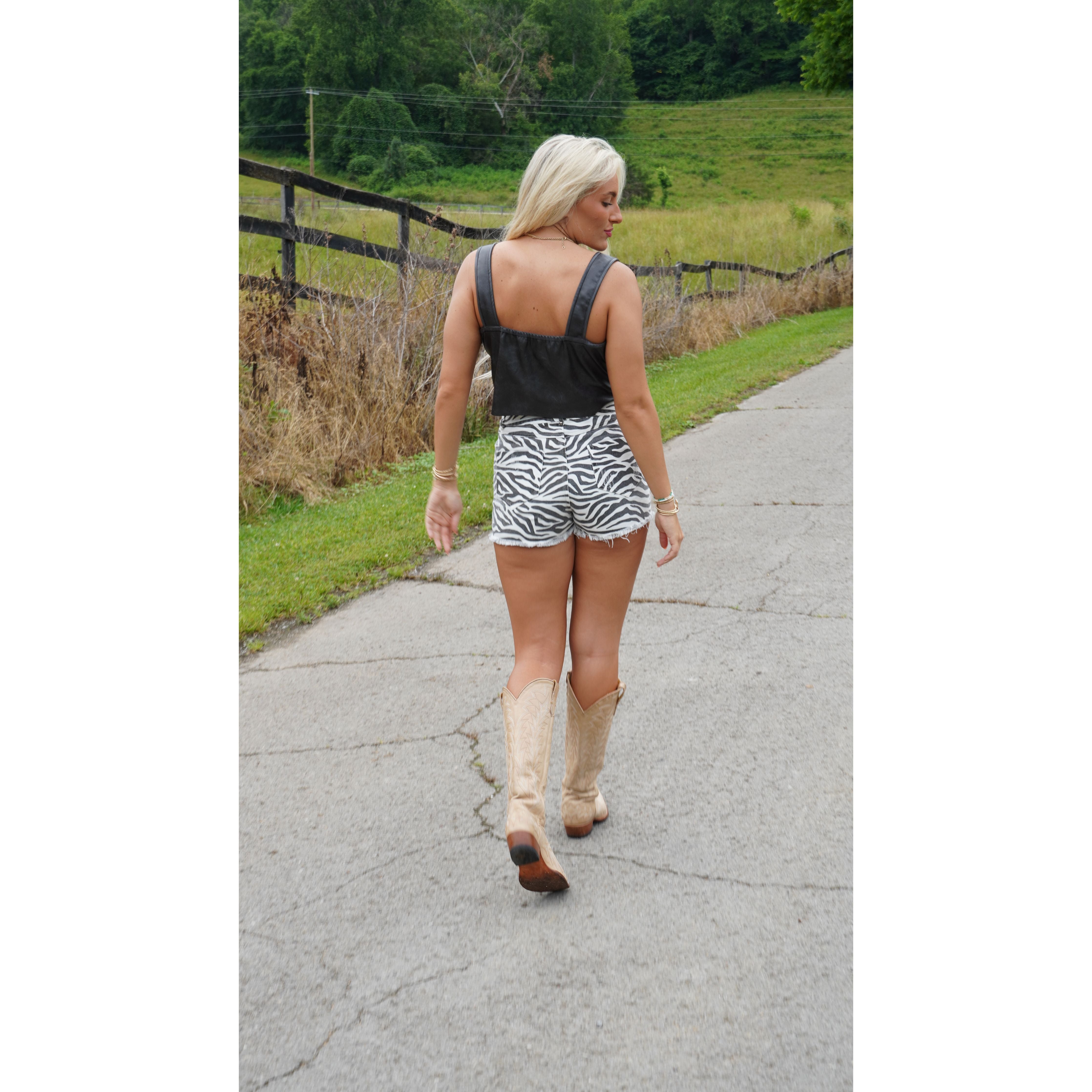Black Leather Tank