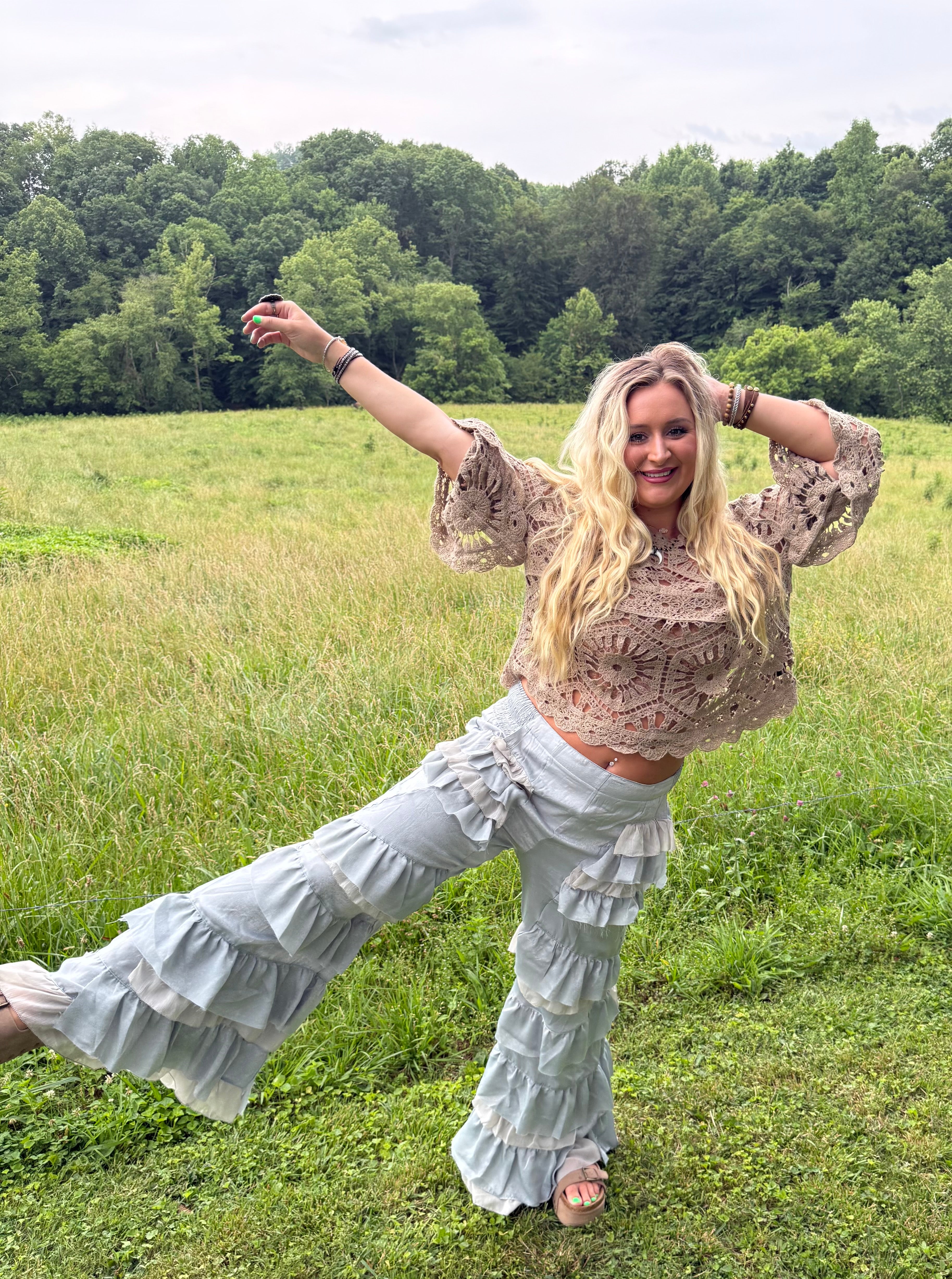 Oli & Hali: Tiered Ruffle Pant