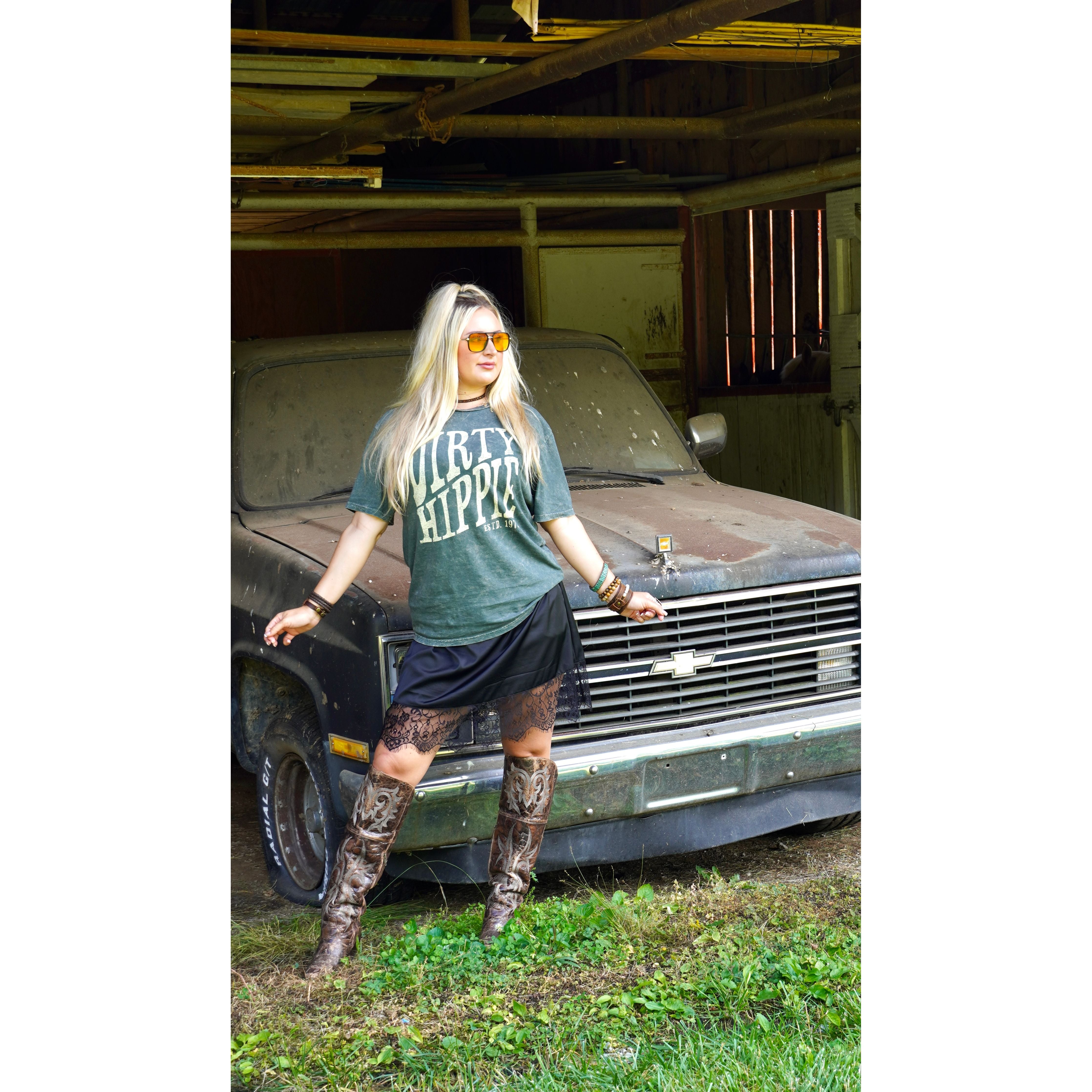 Dirty Hippie Acid Washed Tee