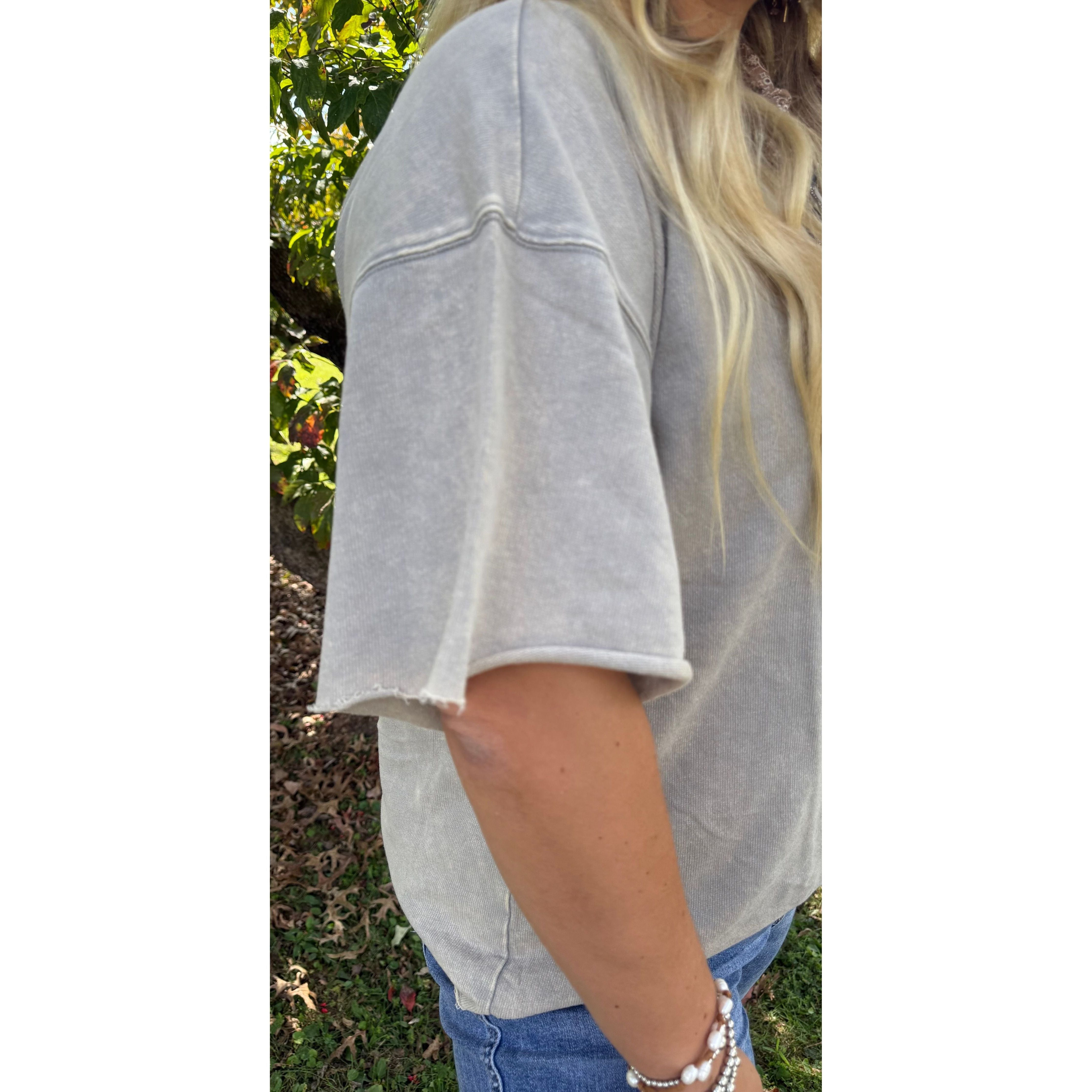 Zenana Oversized Wide Sleeve Tee