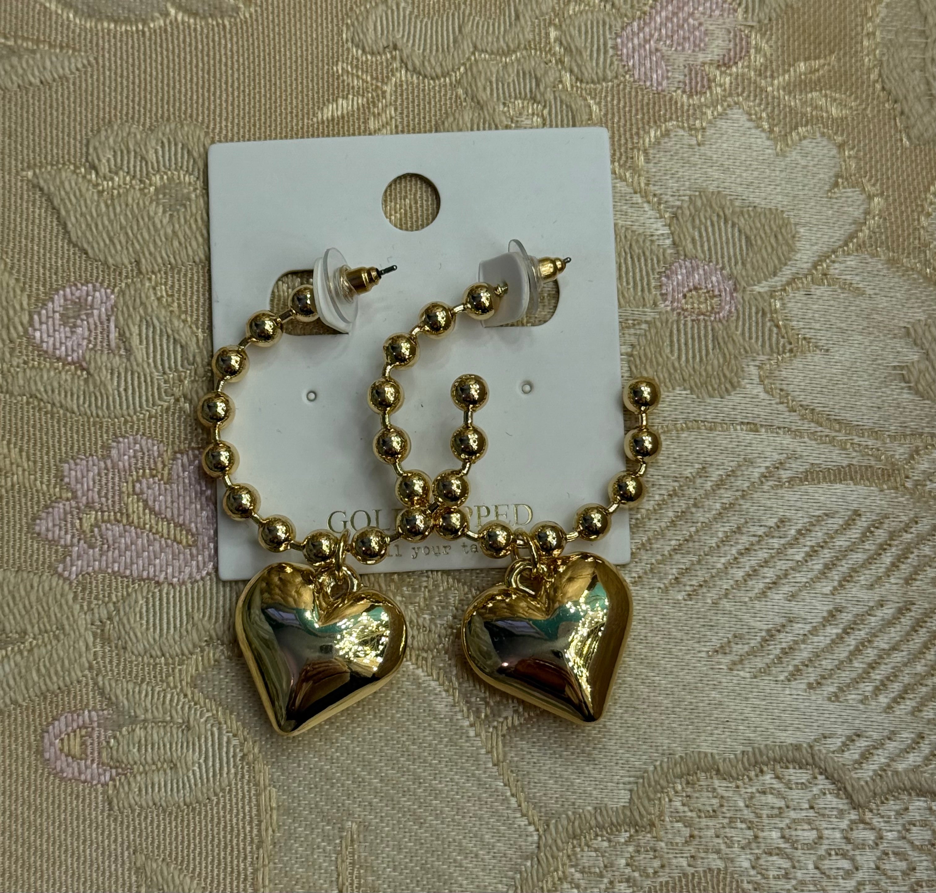 Heart Hoop Earrings