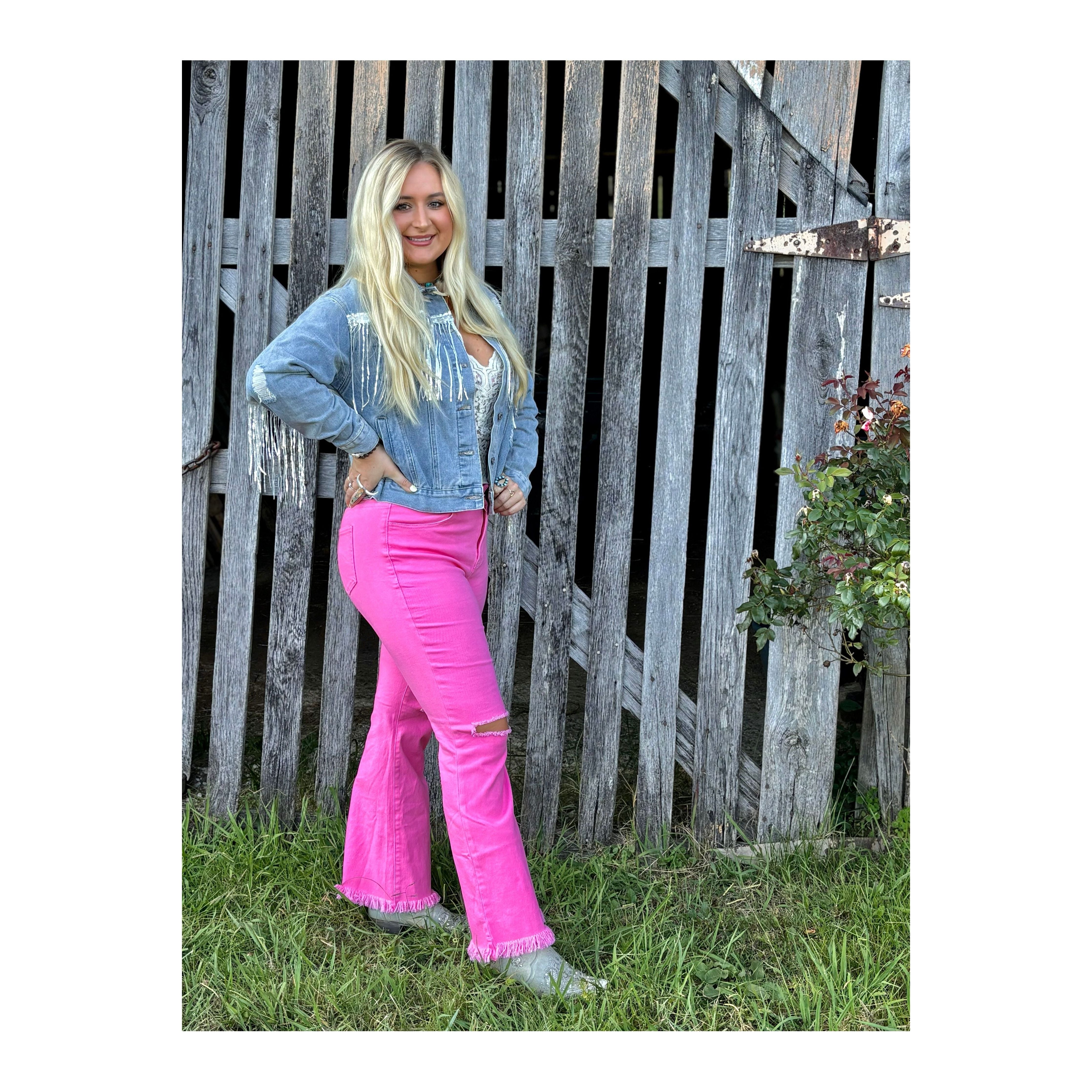 Rhinestone Fringe Jacket