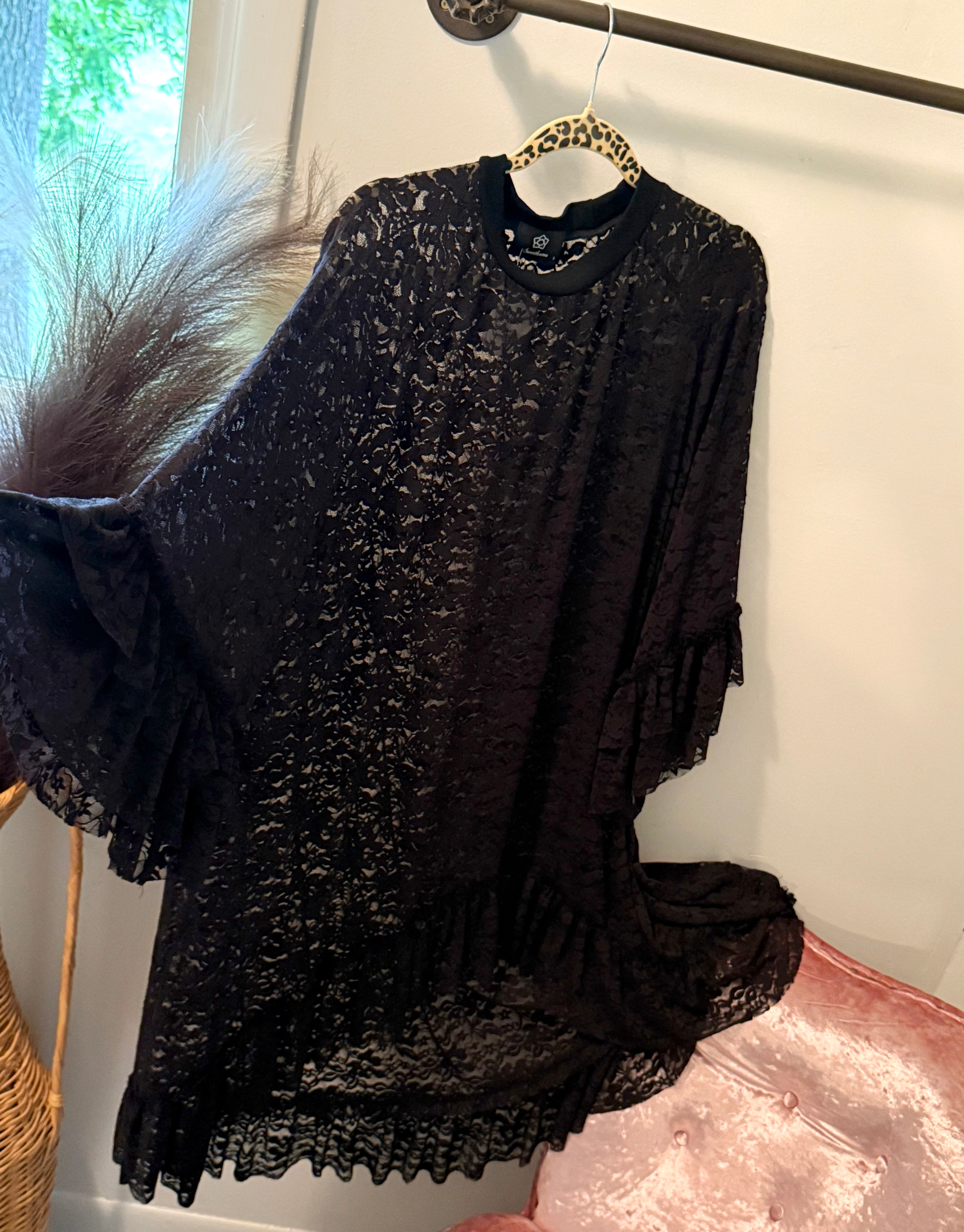 Wild At Heart Black Lace Top