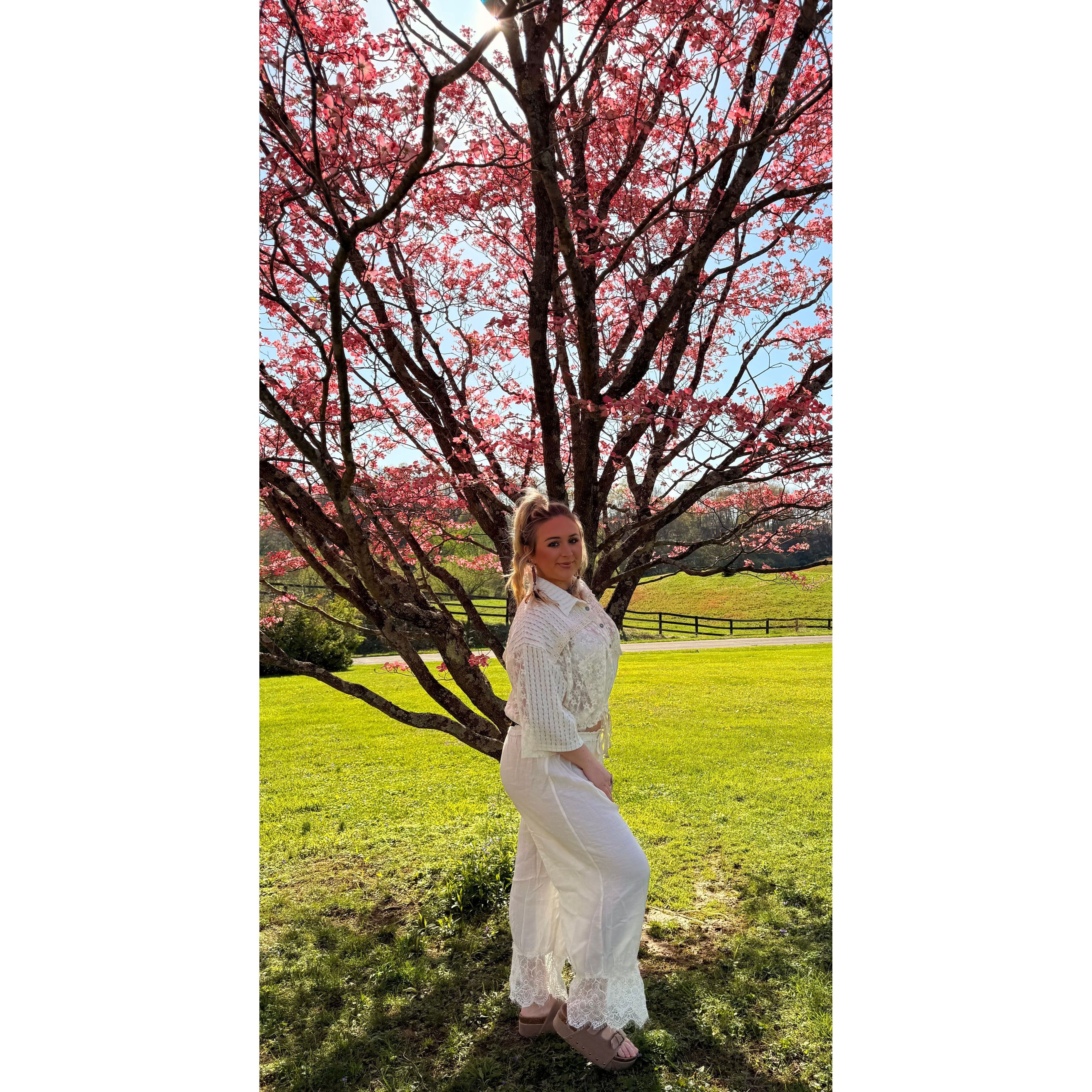 Spring Boho White Lace Pant