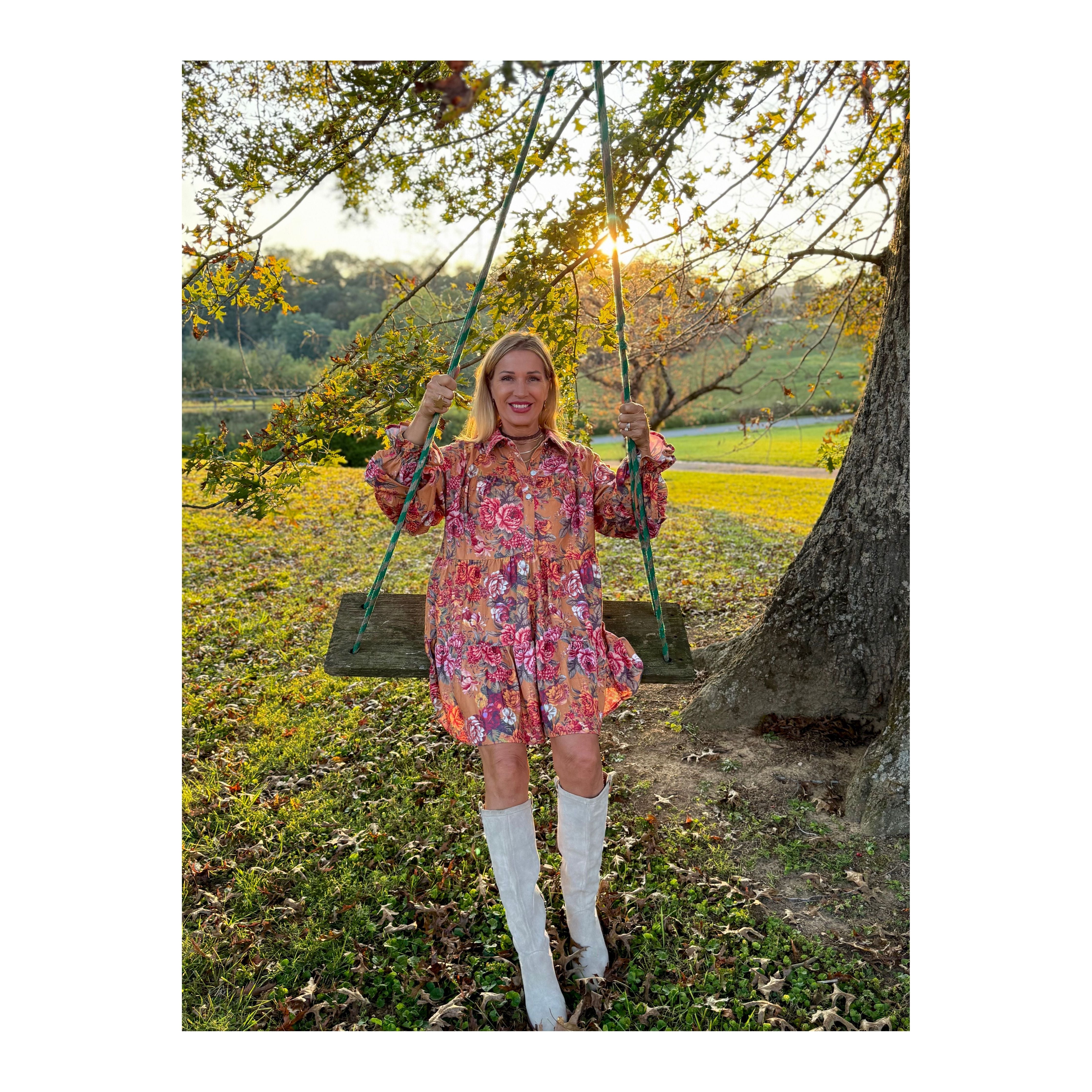 Sunday Morning Floral Dress