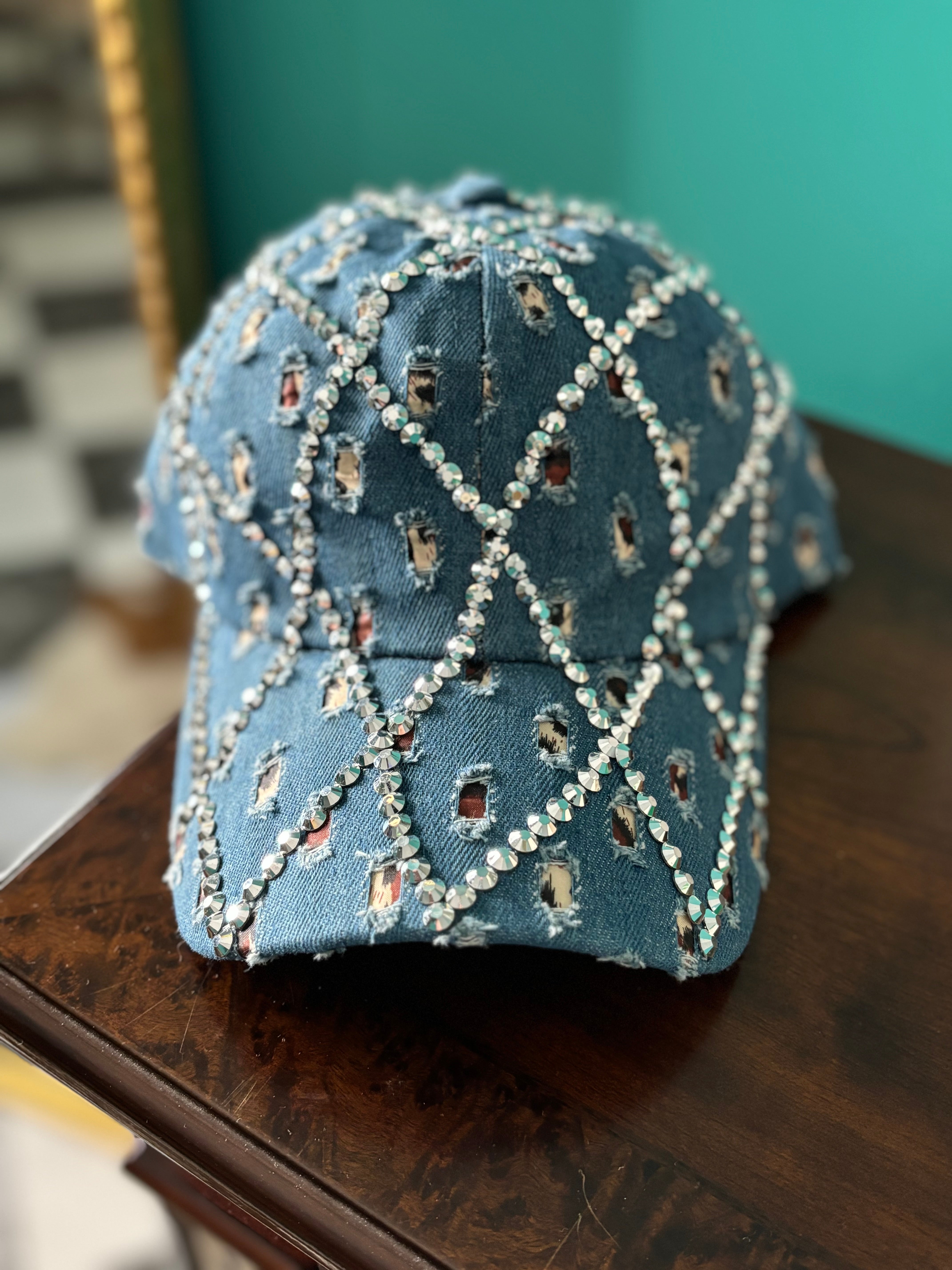 Denim Bling Hat
