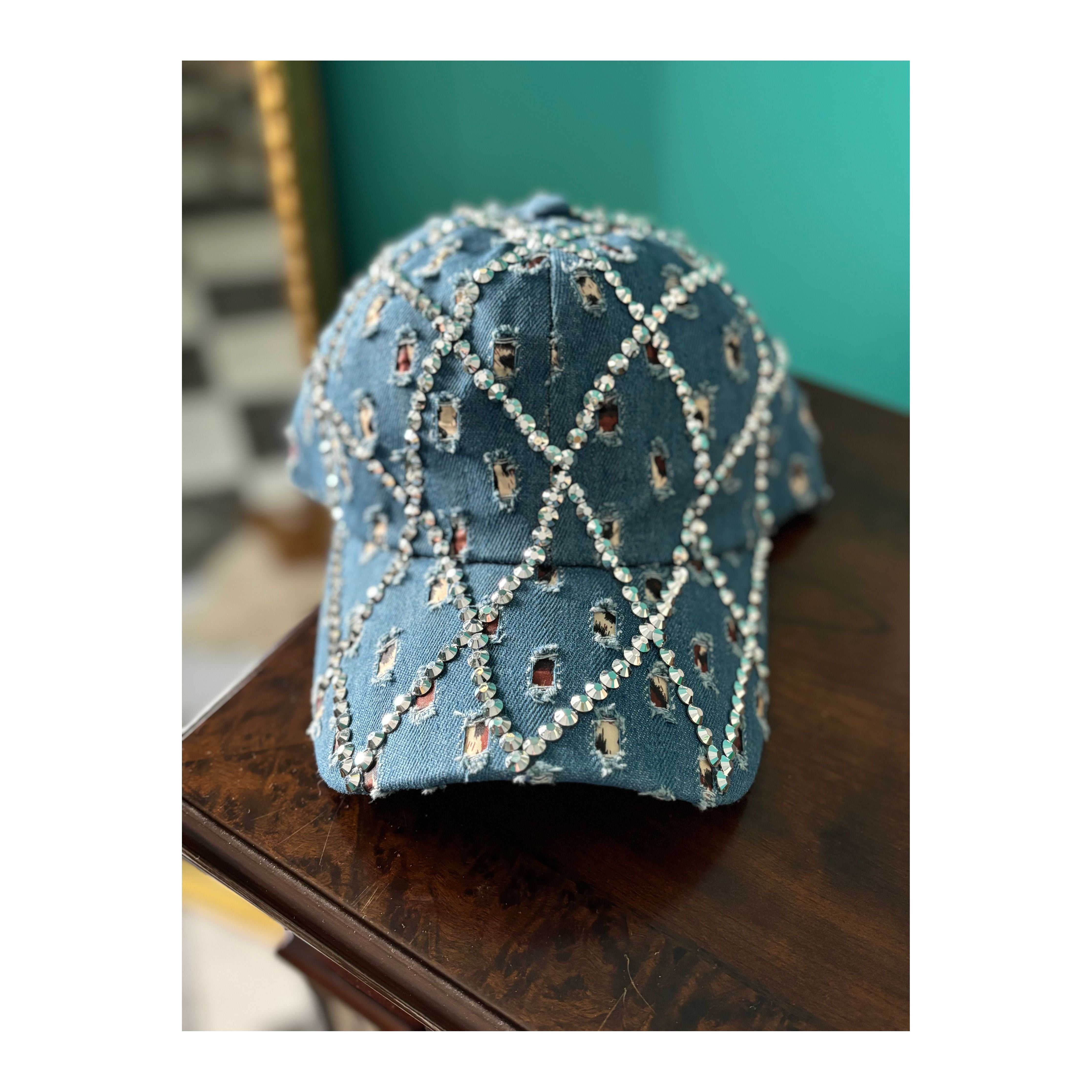 Denim Bling Hat