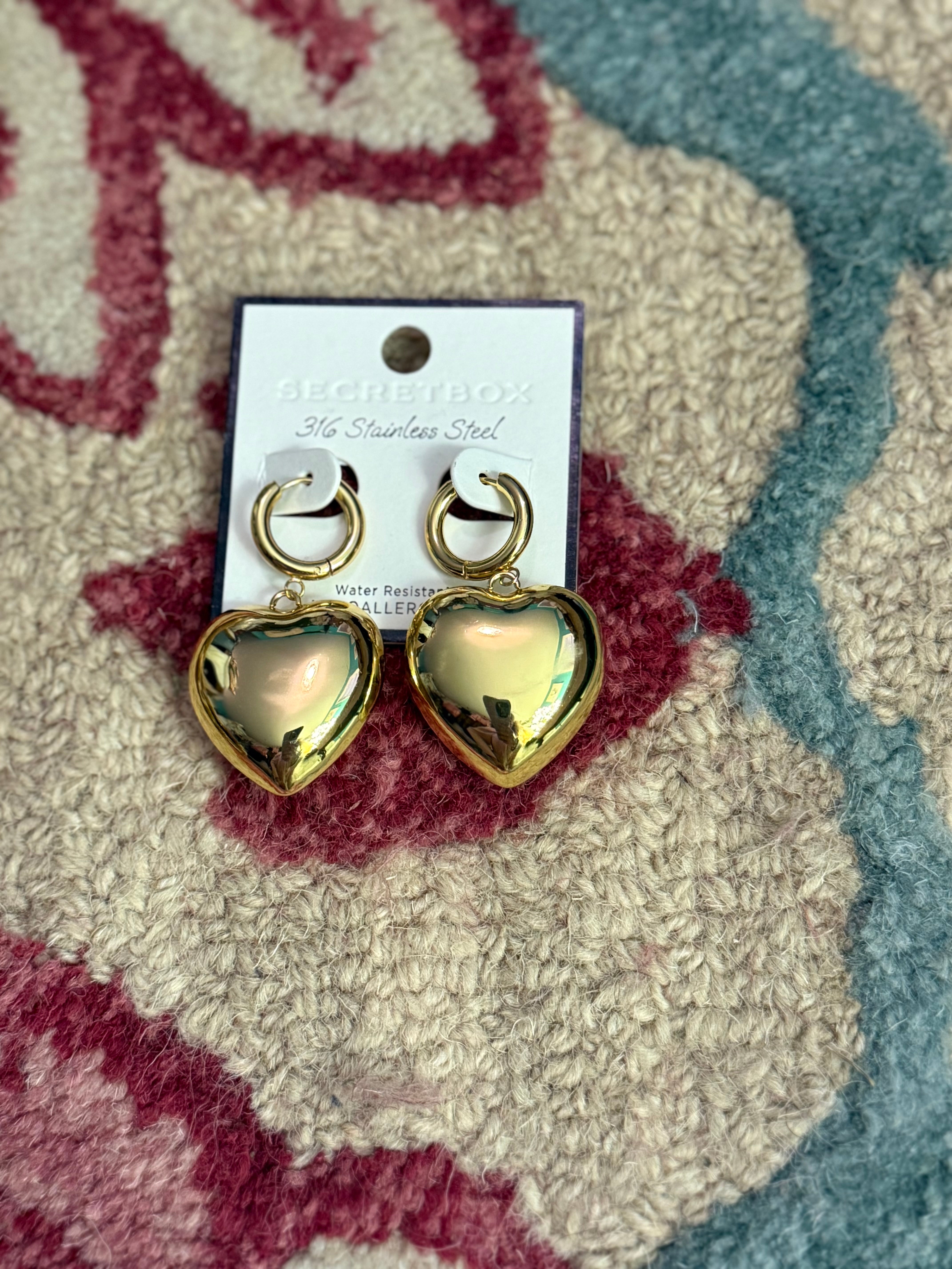 Chunky Heart Earrings