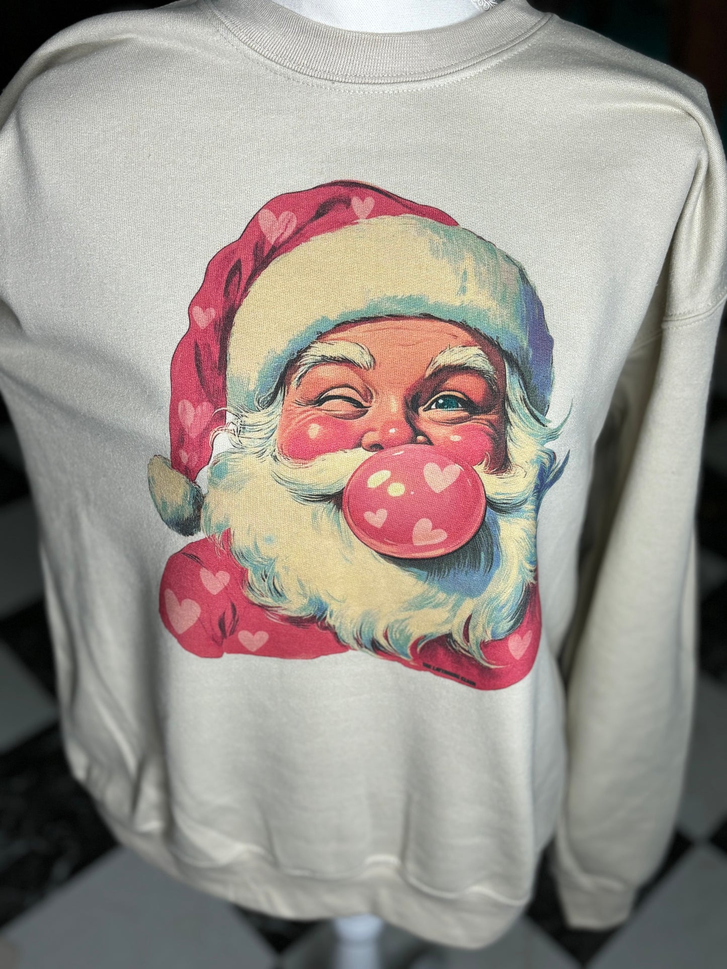 Bubblegum Santa Sweatshirt