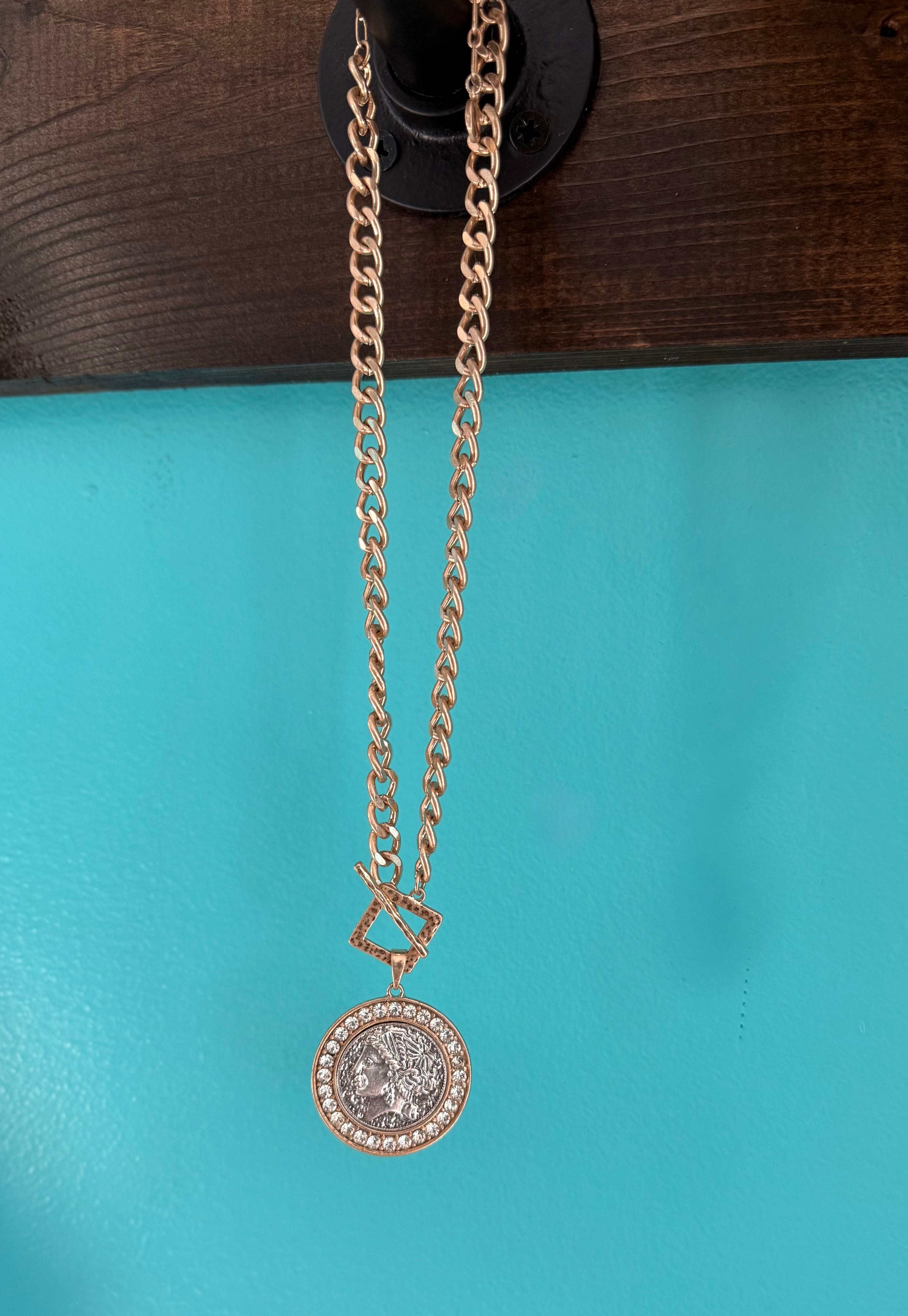 Antique Indian Coin Necklace