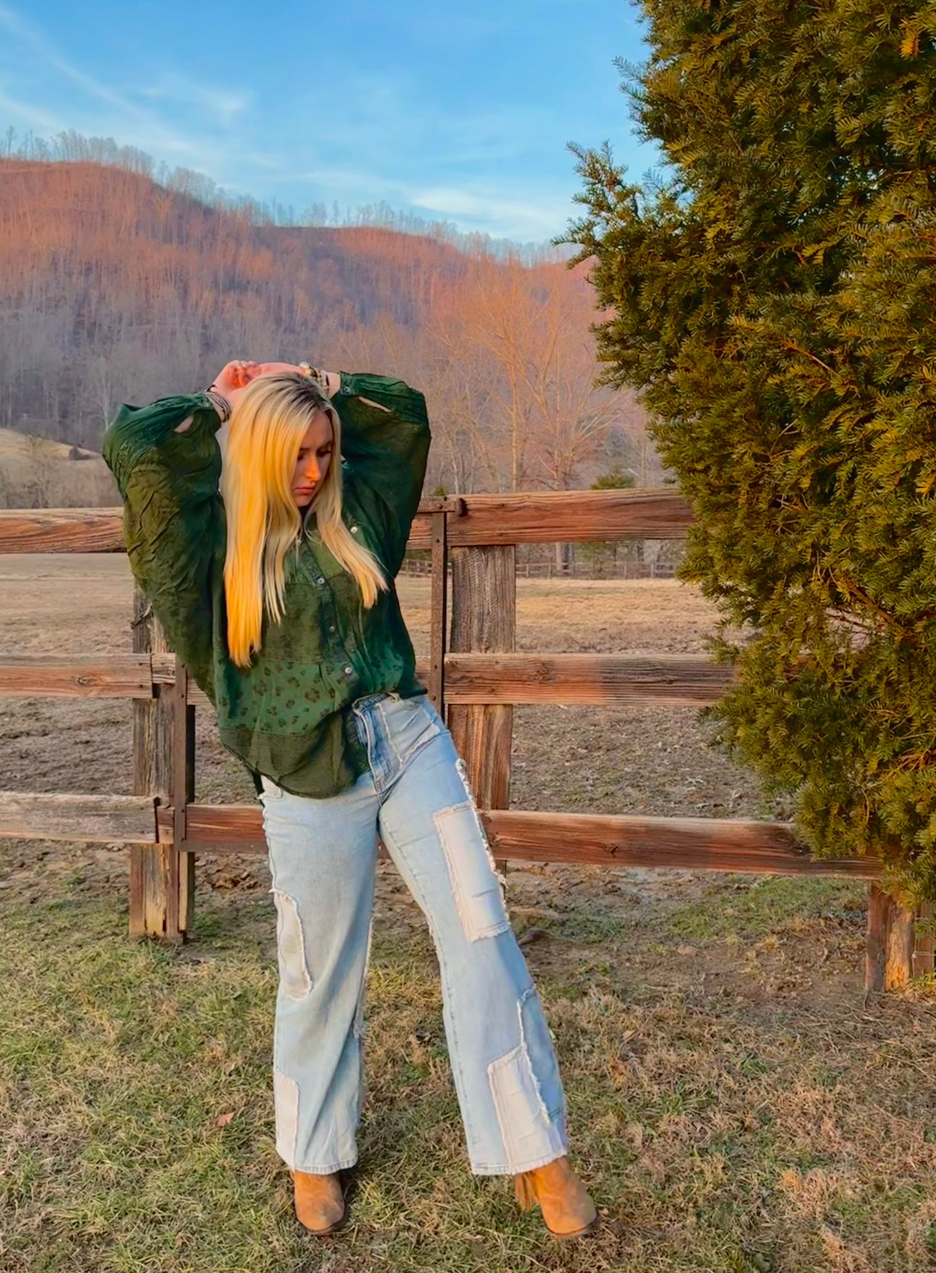 POL: Happy Life Patchwork Jean