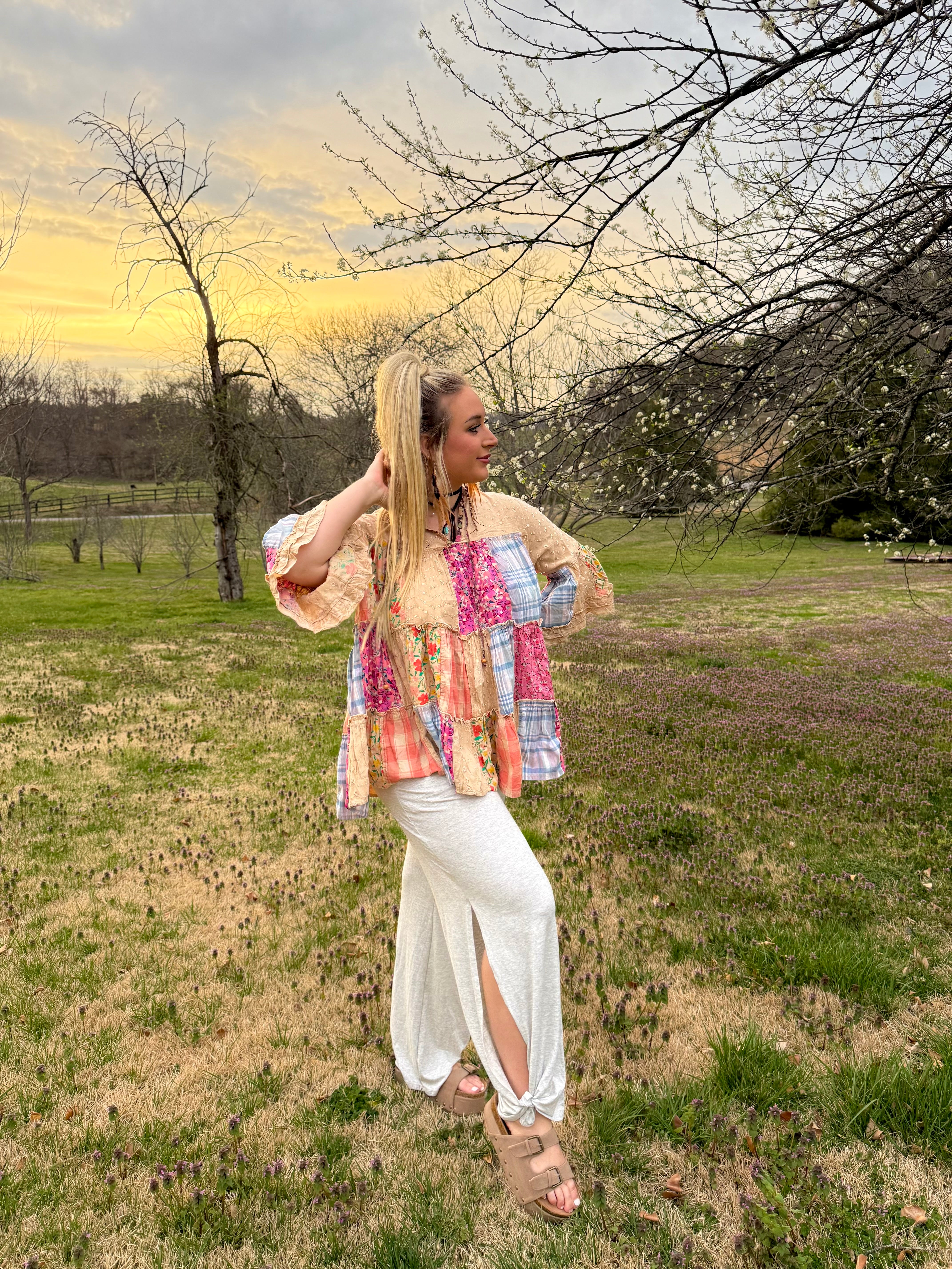 Casual Chic Split Side Tied Pant