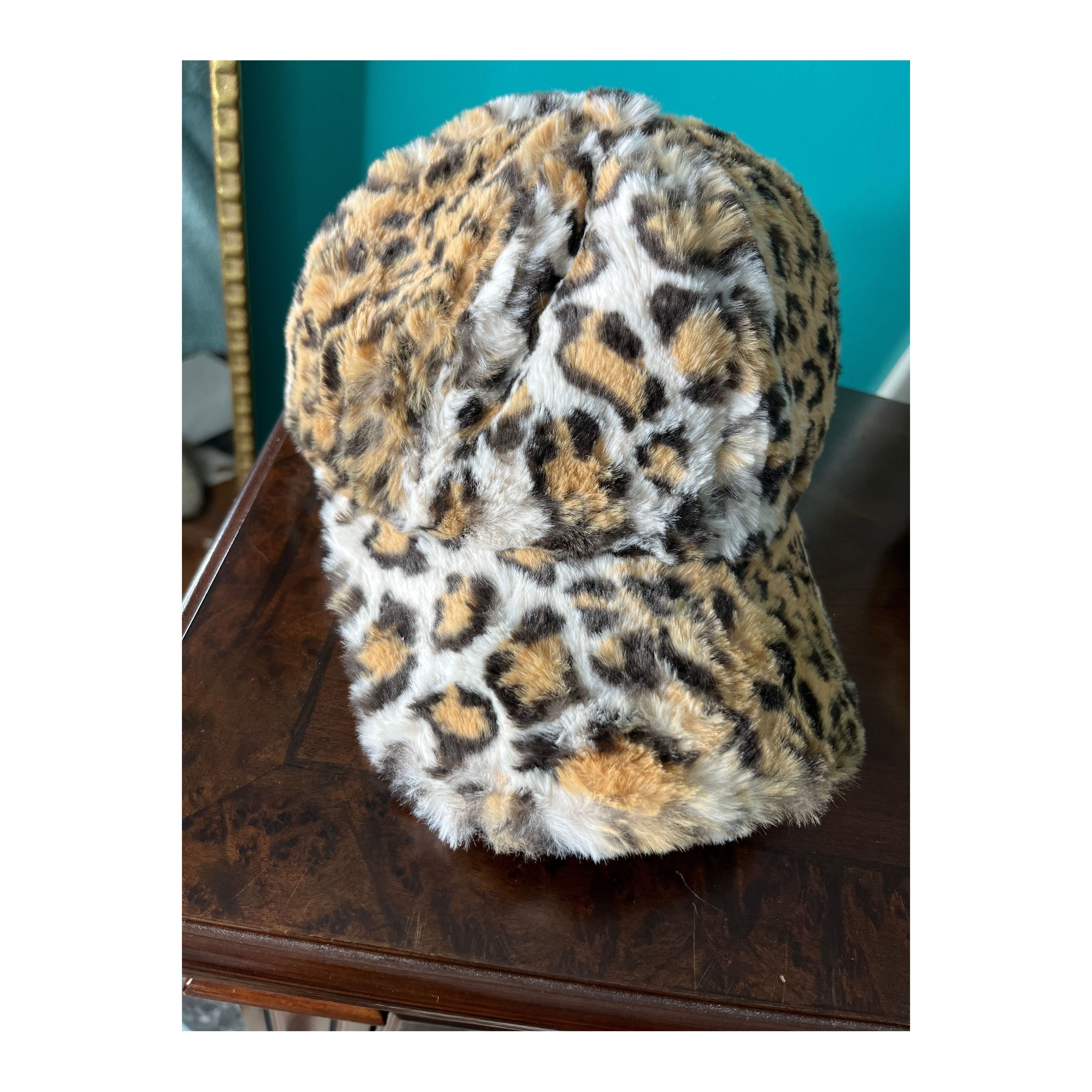 Furry Leopard Hat
