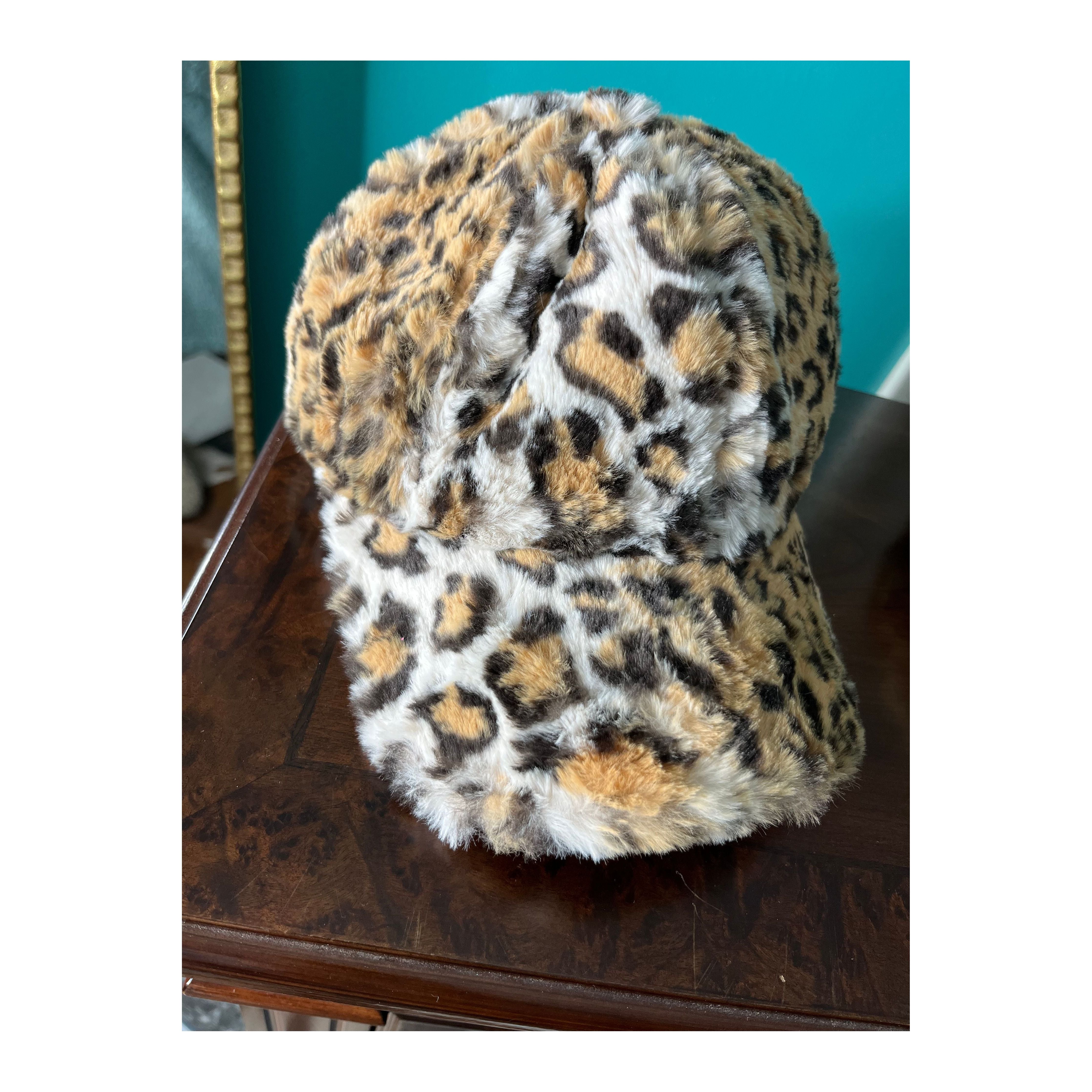Furry Leopard Hat