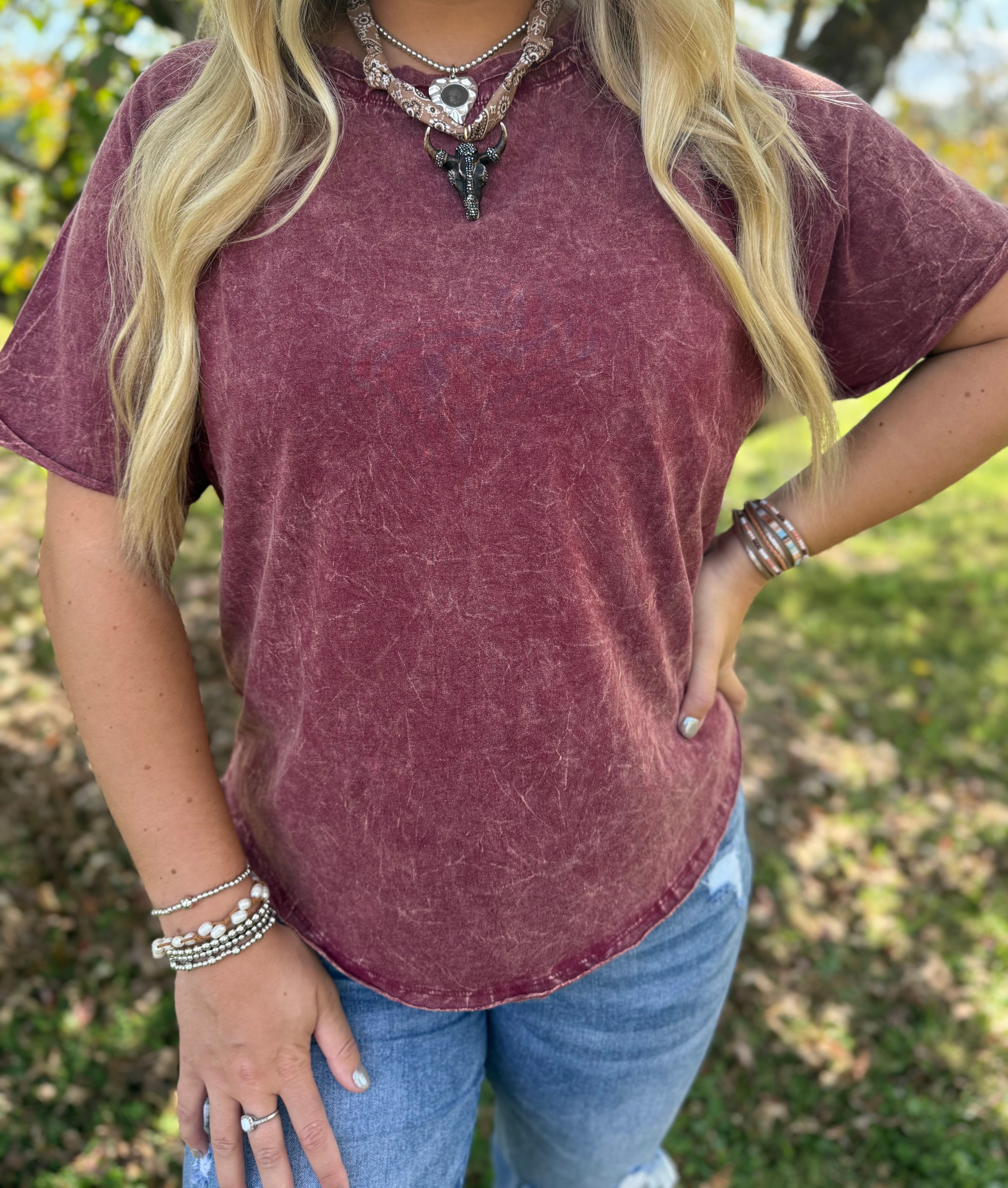 Zenana Cabernet Tee
