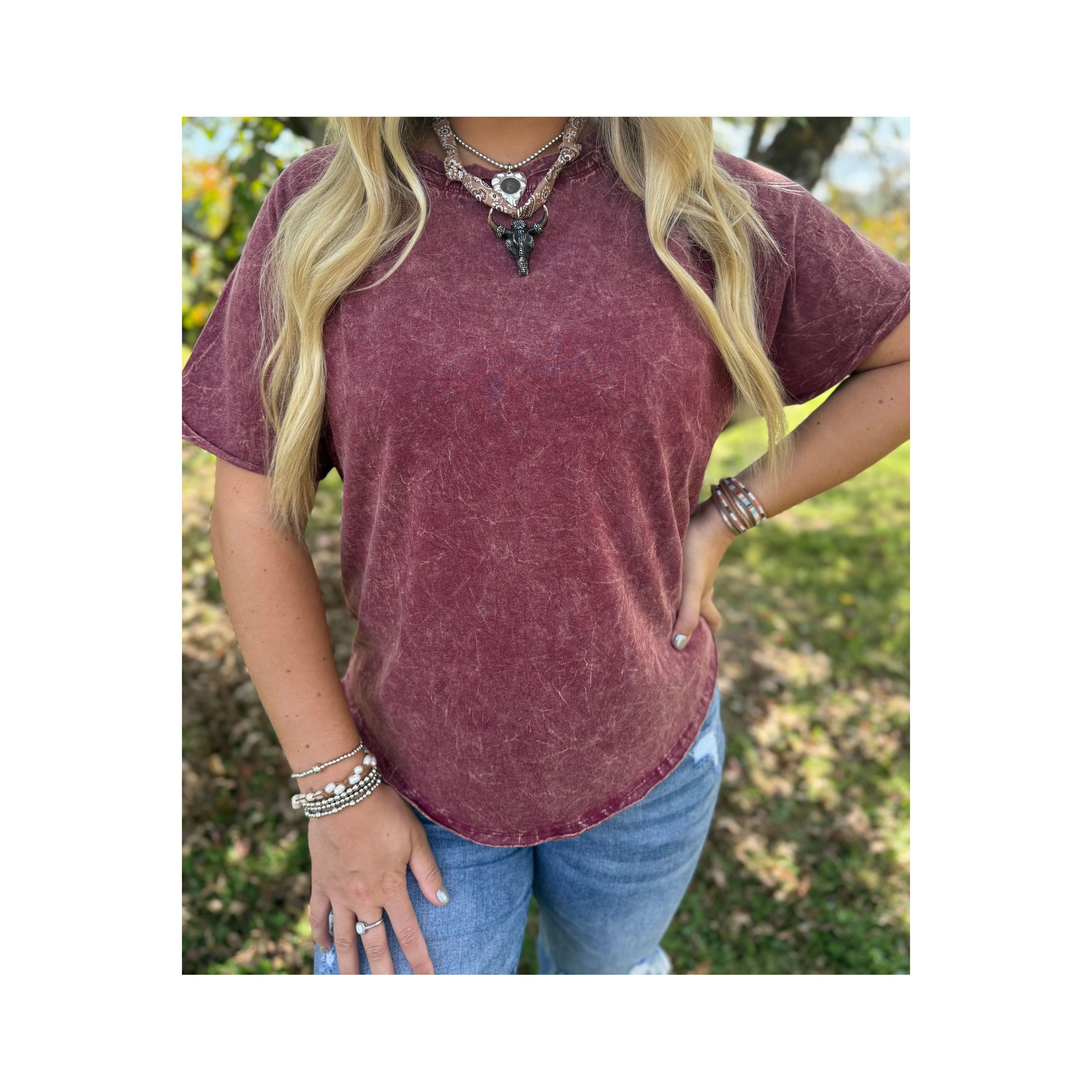 Zenana Cabernet Tee