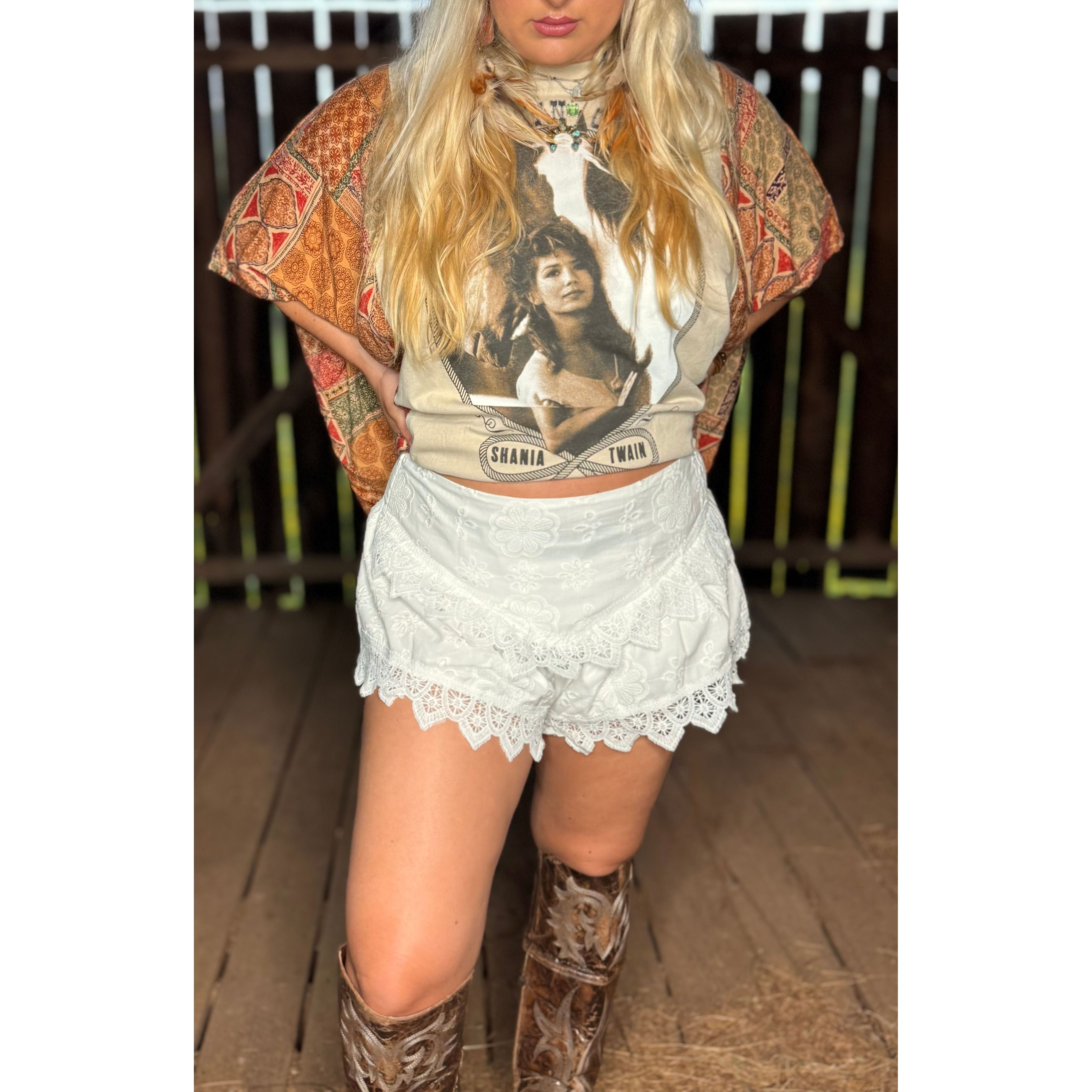 Victorian Layered Lace Shorts