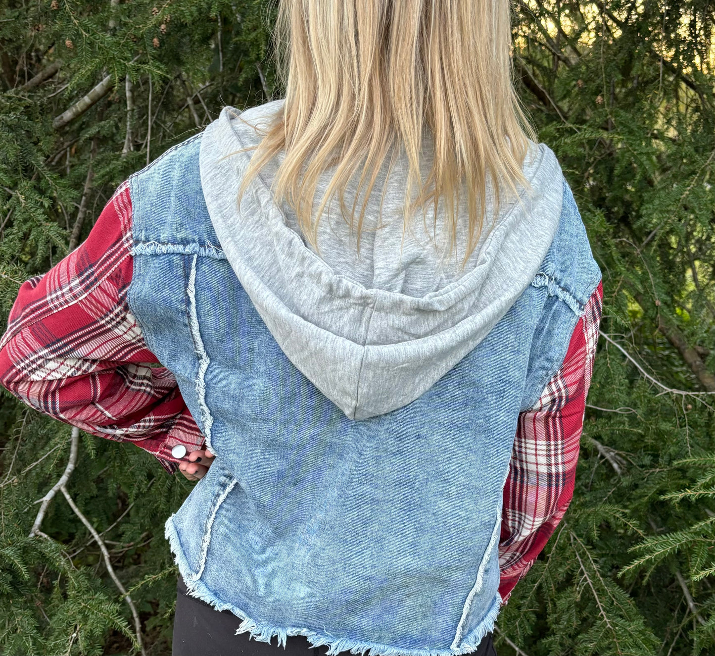 Asher Plaid & Denim Jacket