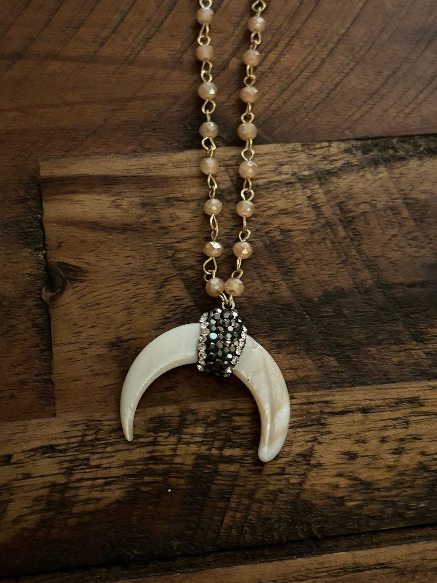 Rodeo Horn Necklace (gold)