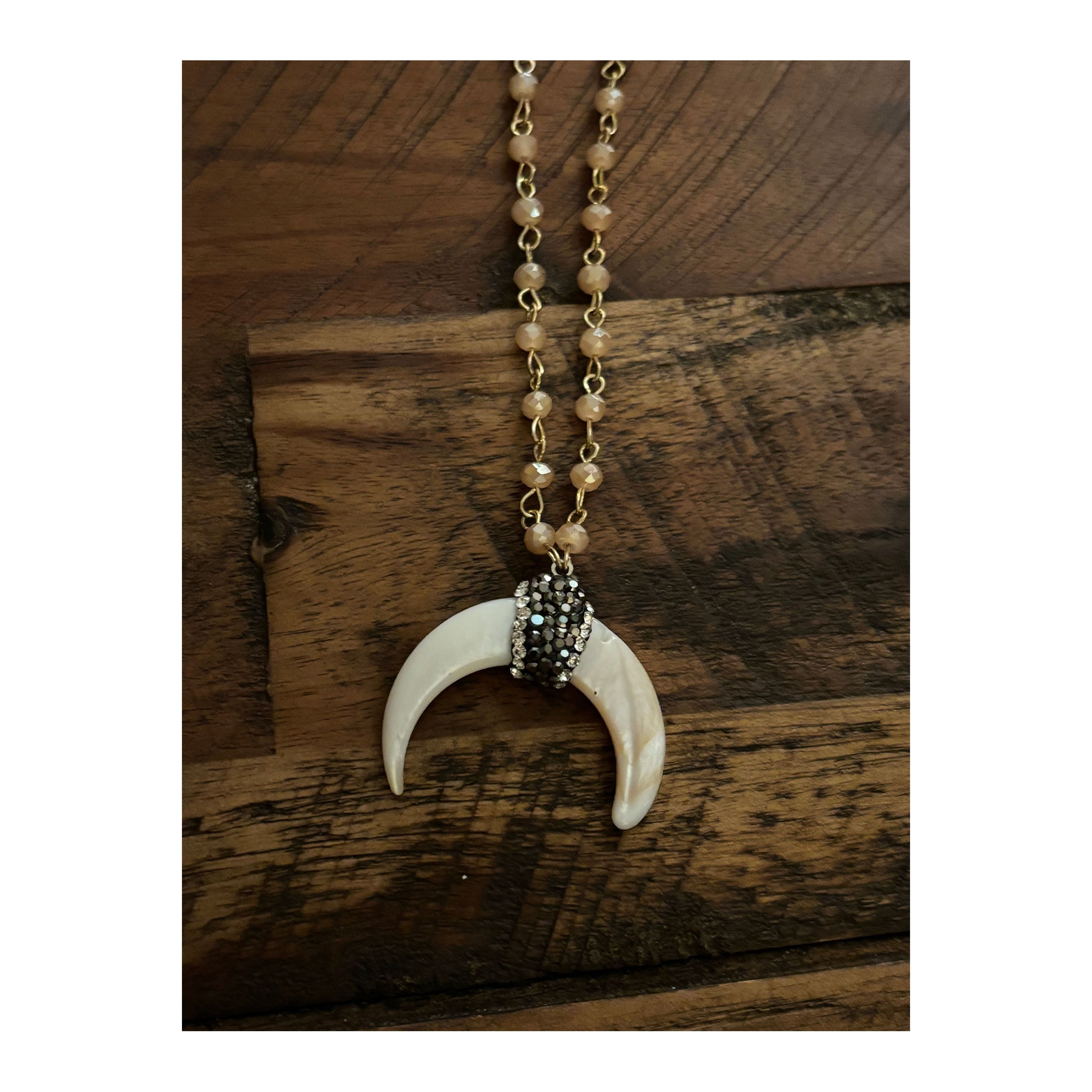 Rodeo Horn Necklace (gold)