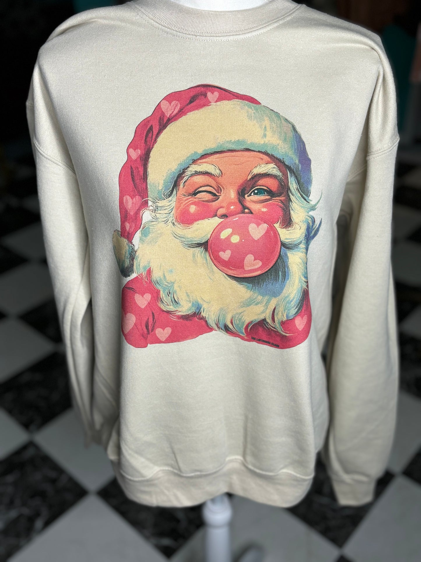 Bubblegum Santa Sweatshirt