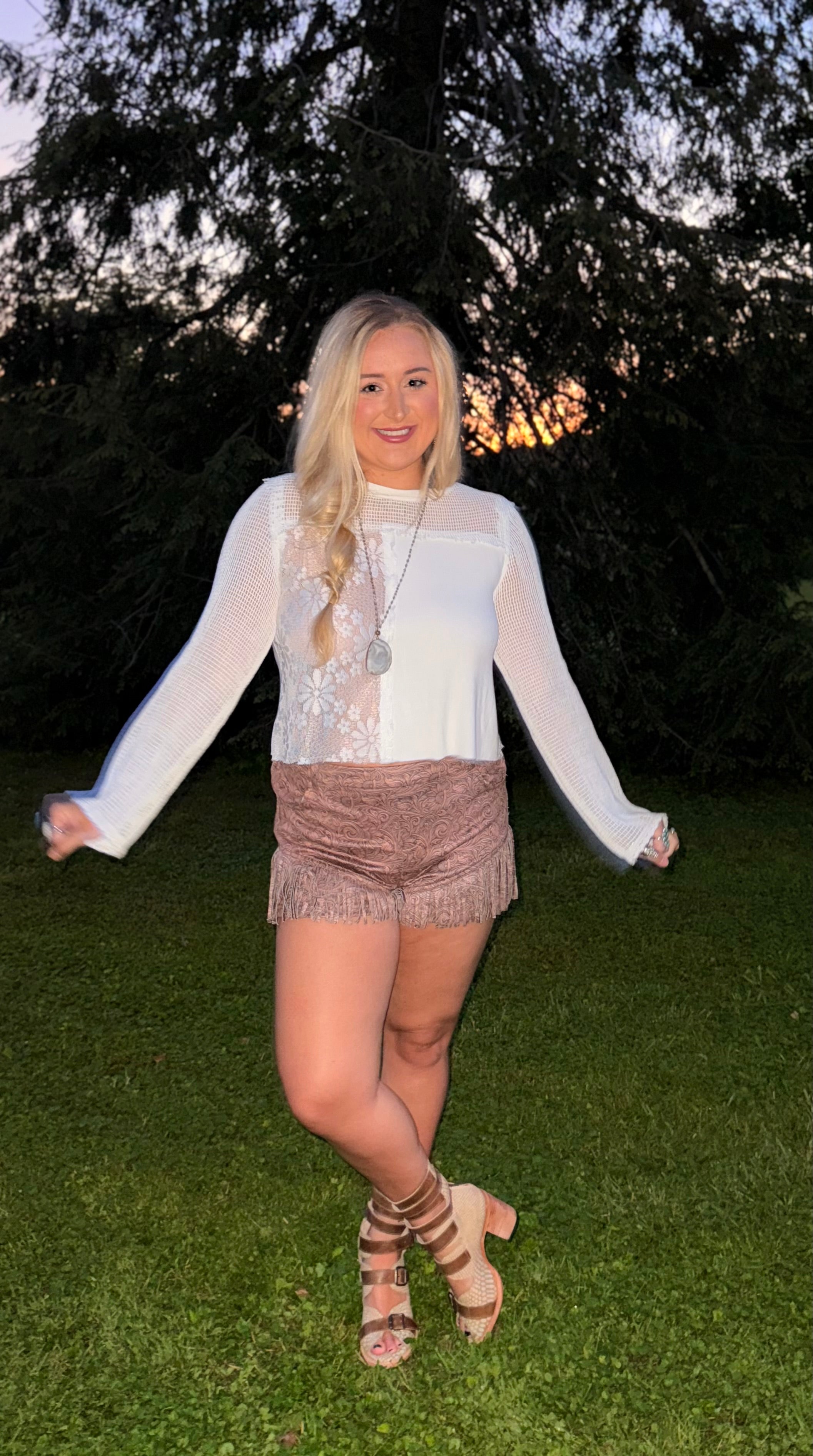 POL: Lace Magic Boho Top