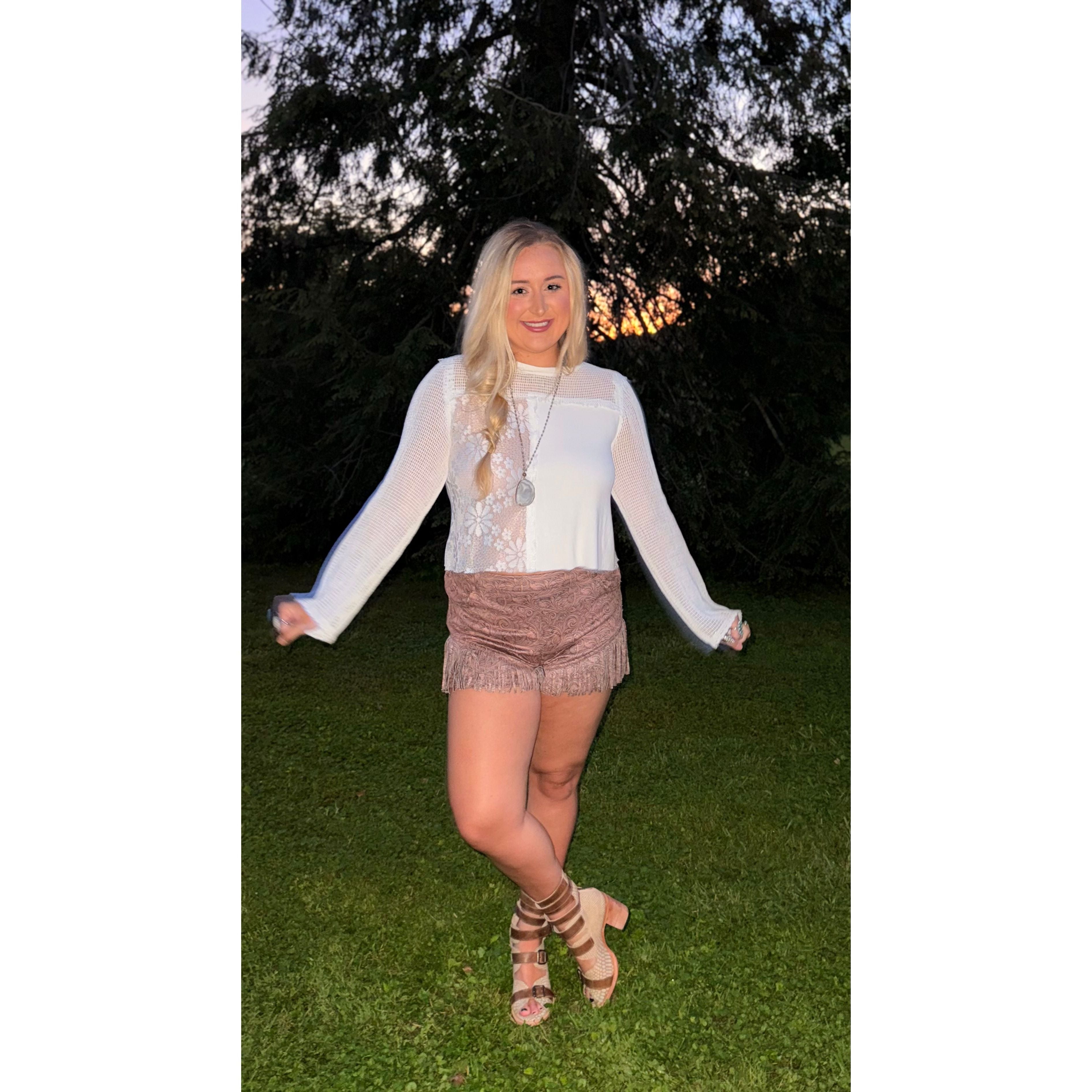 POL: White Lace Magic Boho Top