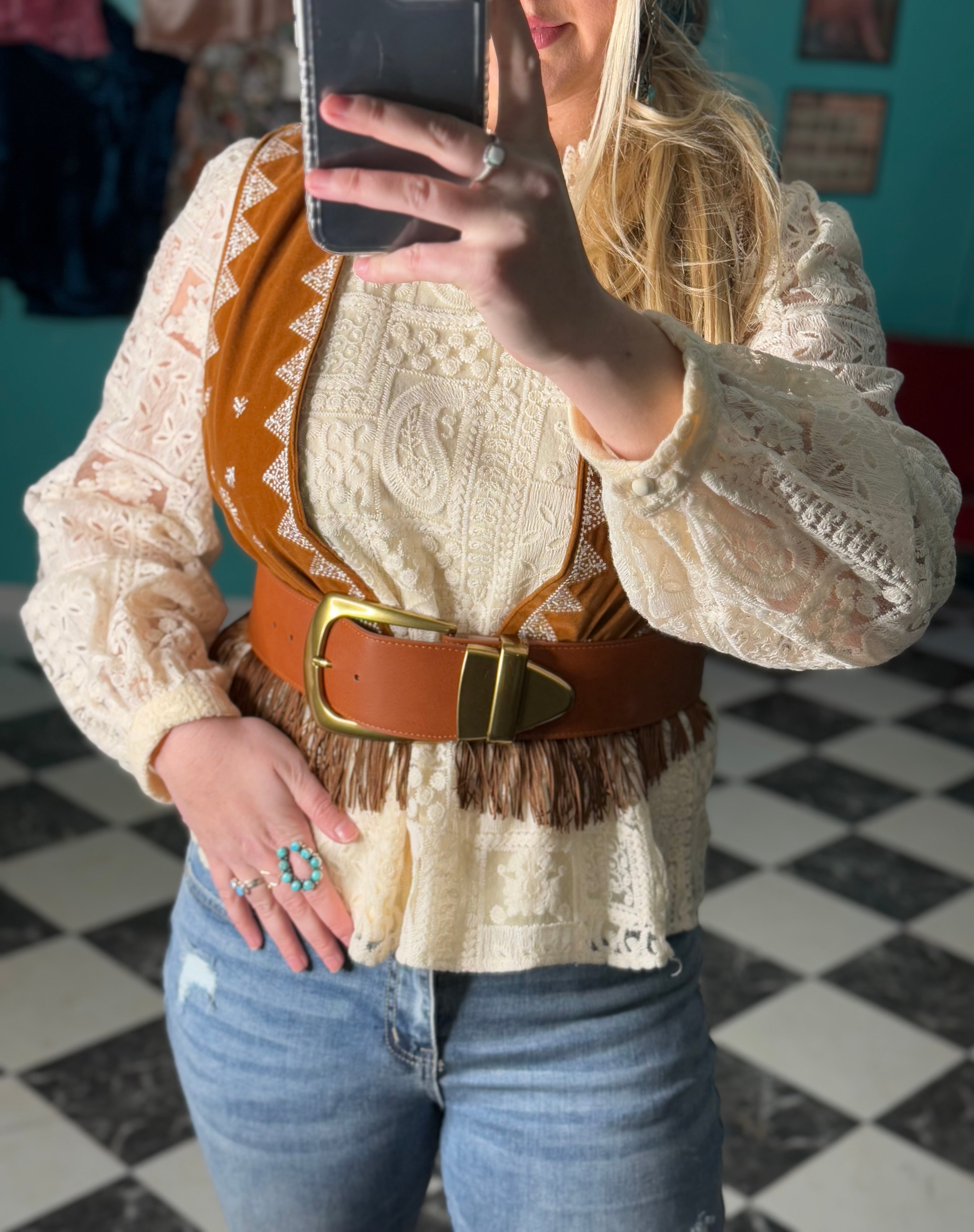 Wide Statement Belt