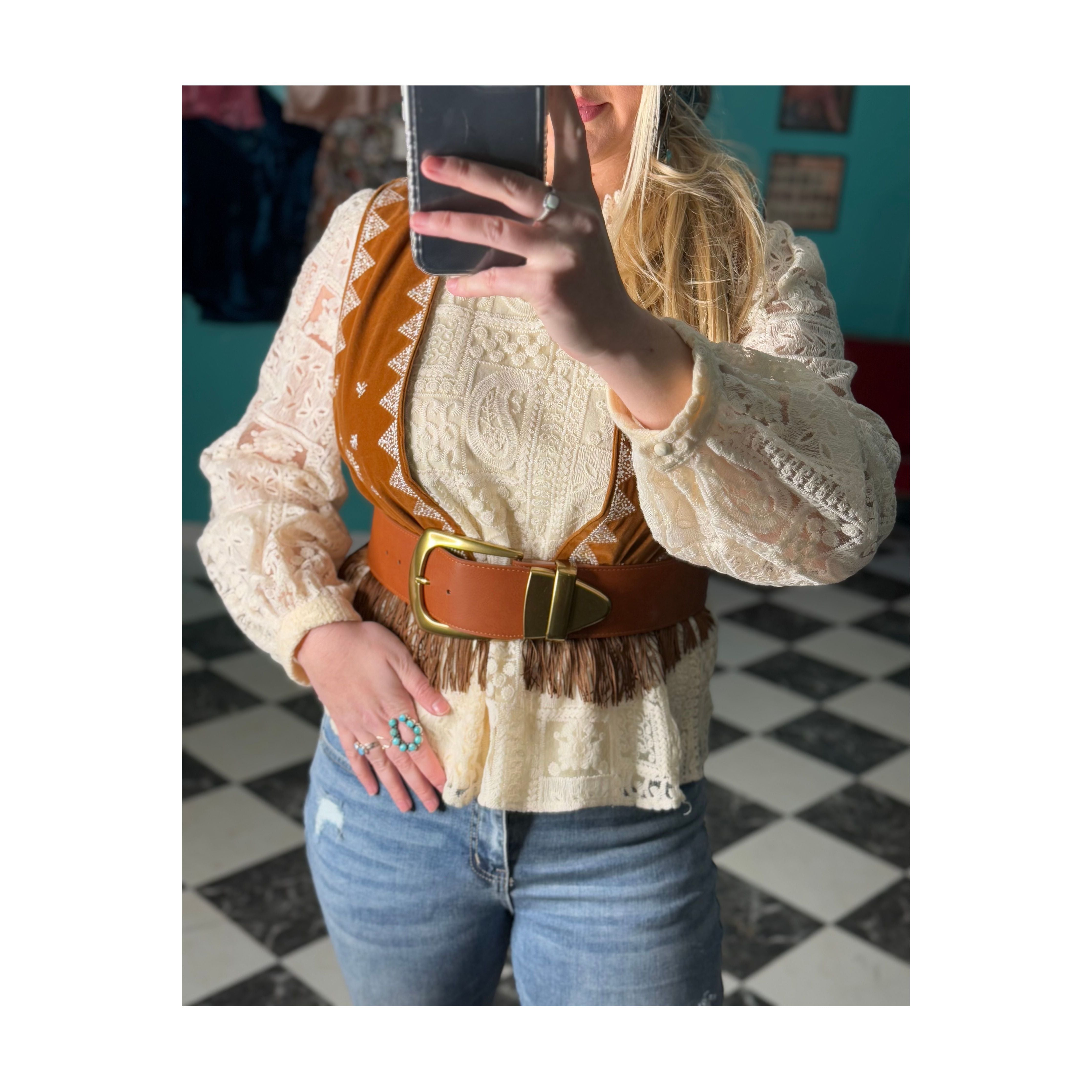 Wide Statement Belt