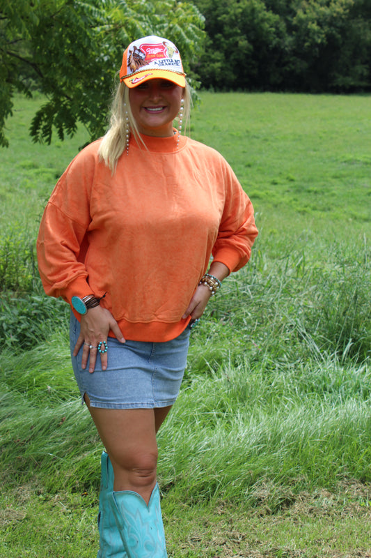 Orange Crewneck