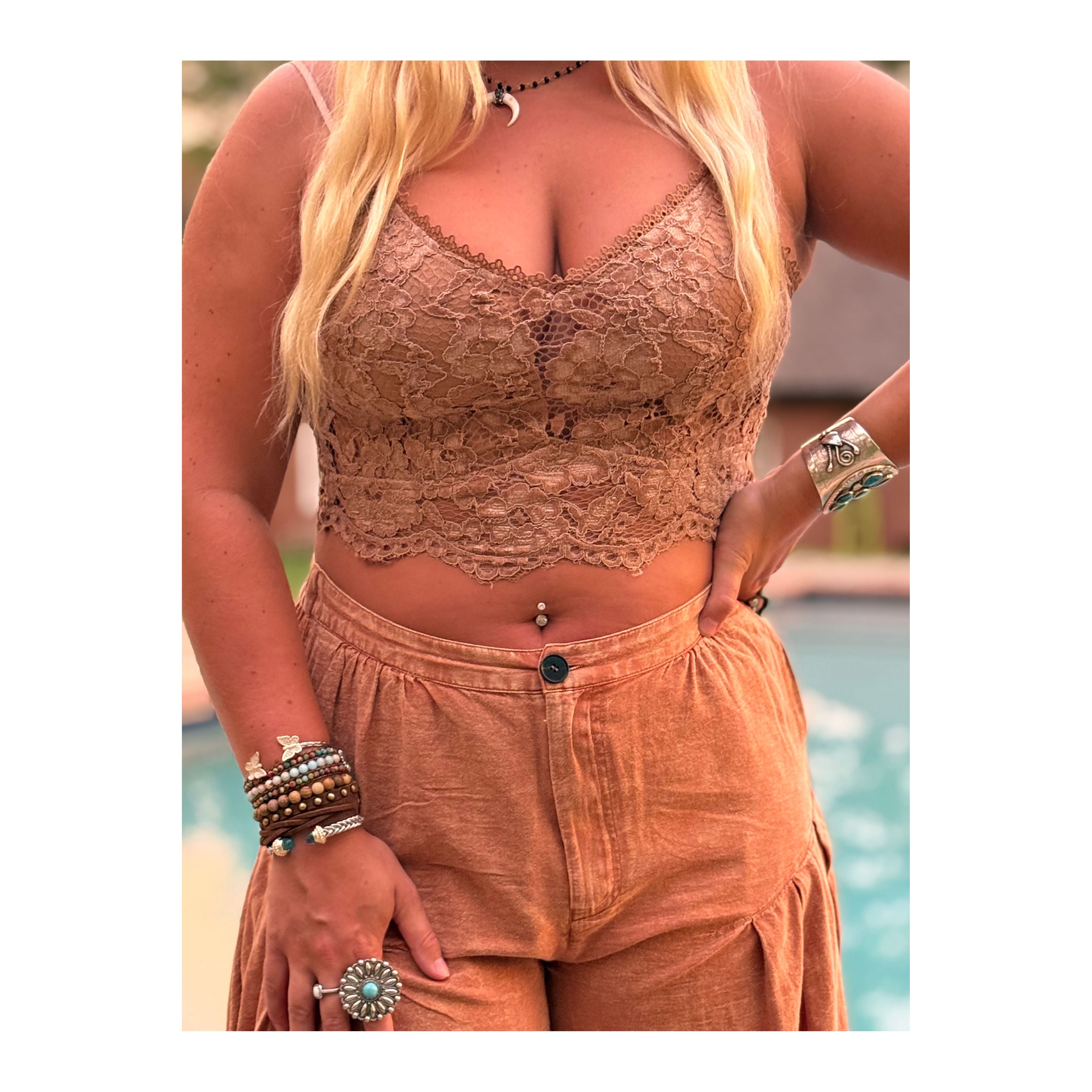 Oli & Hali: Floral Lace Bralette Top