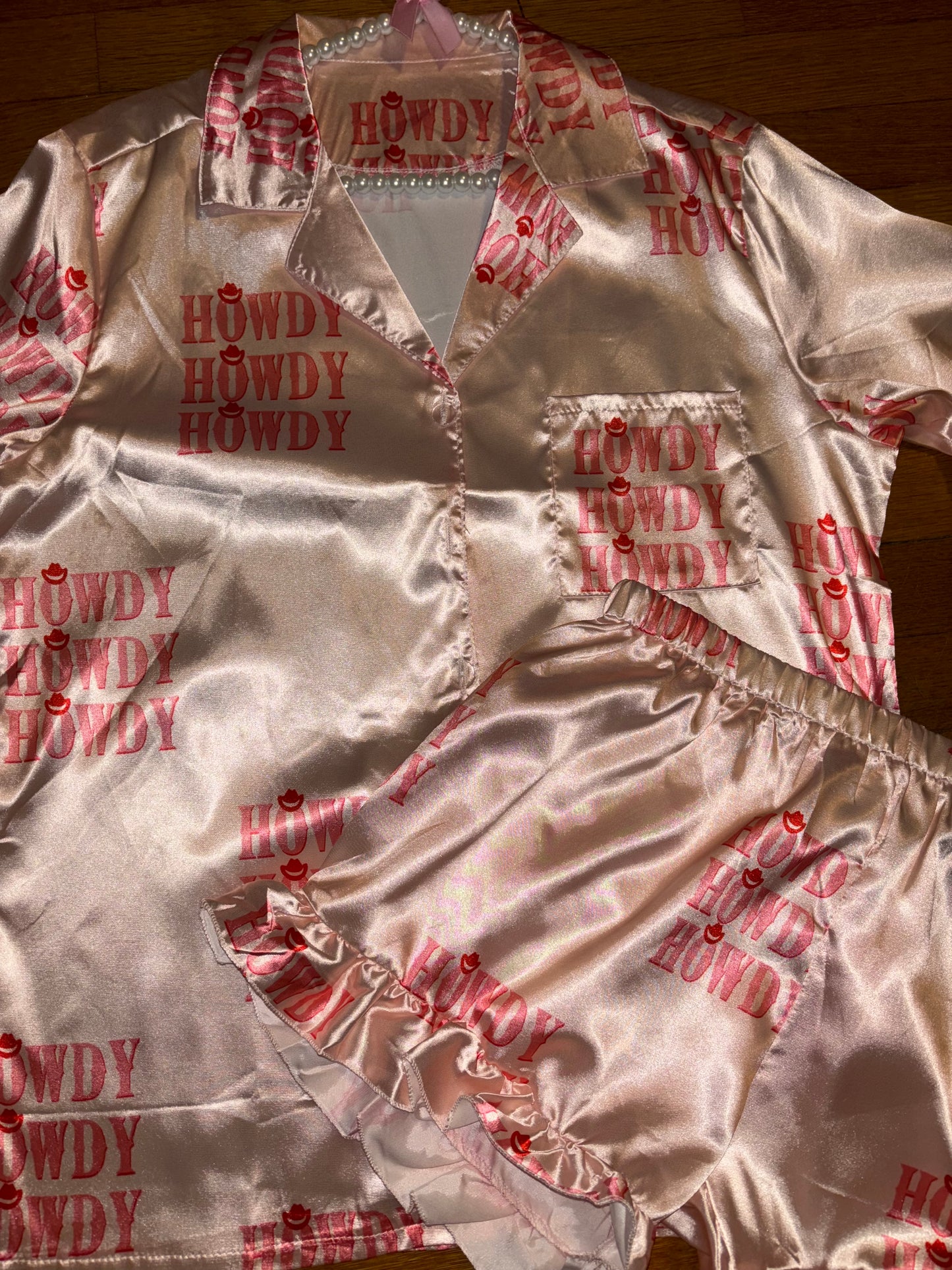 Pink Howdy Pajama Set