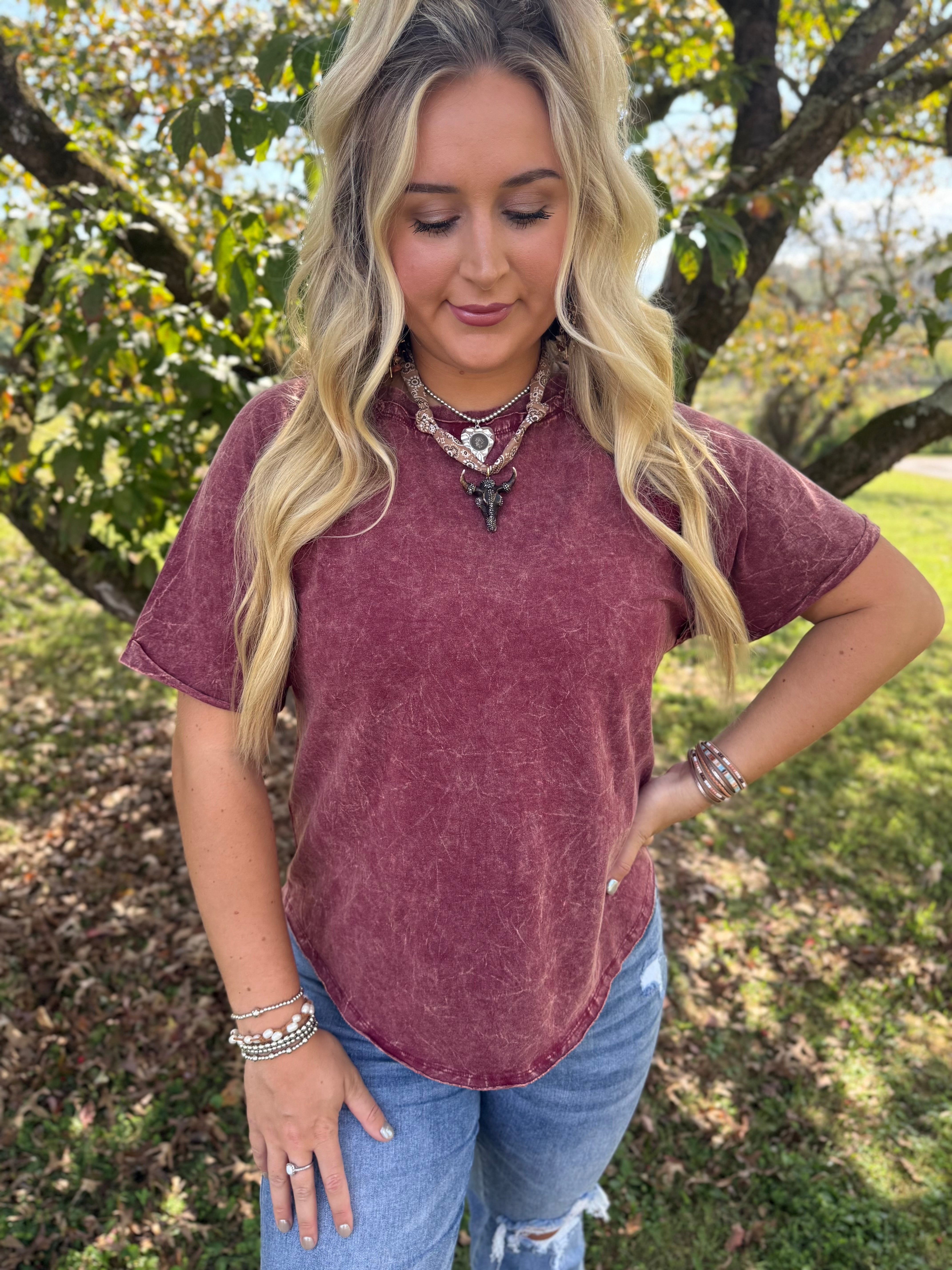 Zenana Cabernet Tee