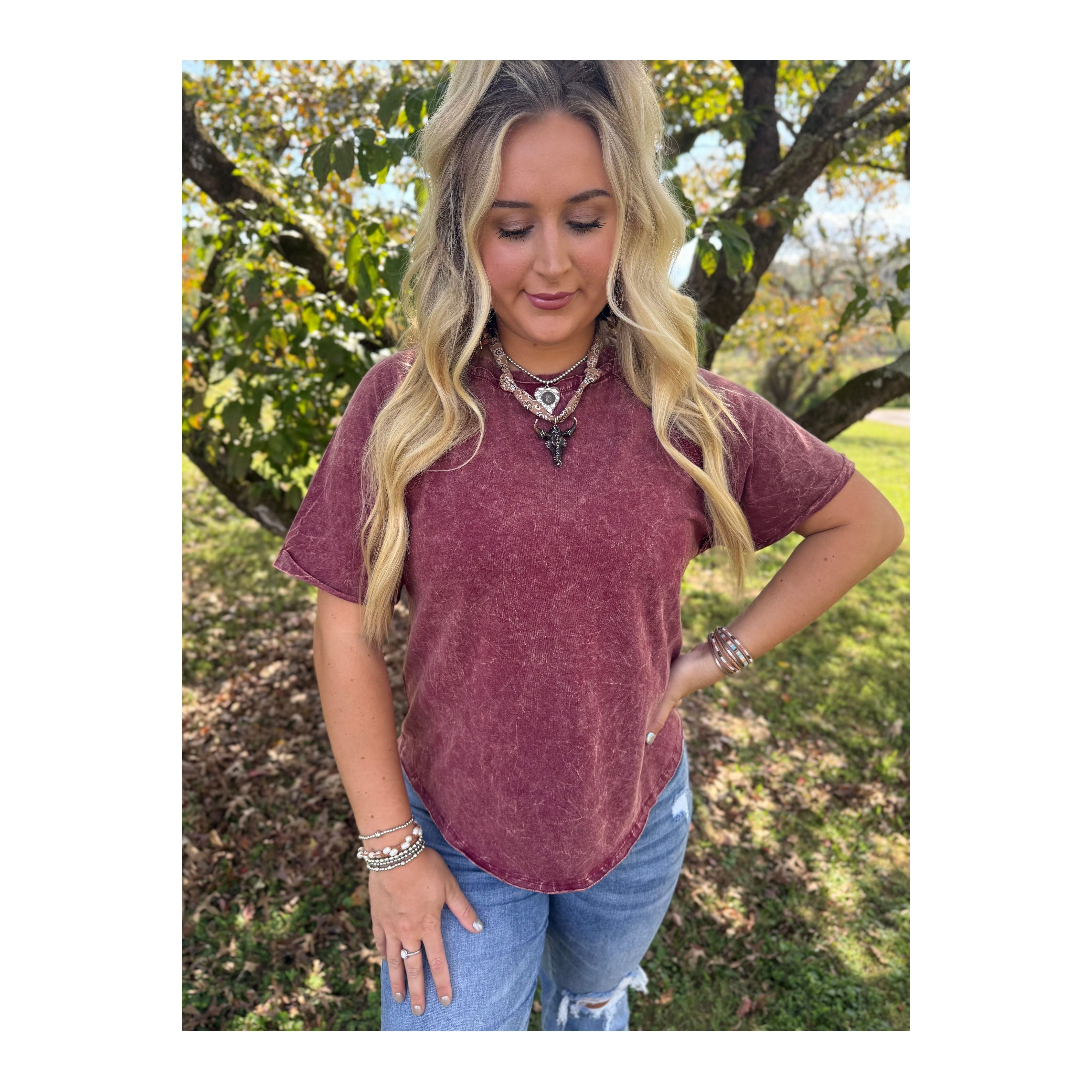 Zenana Cabernet Tee