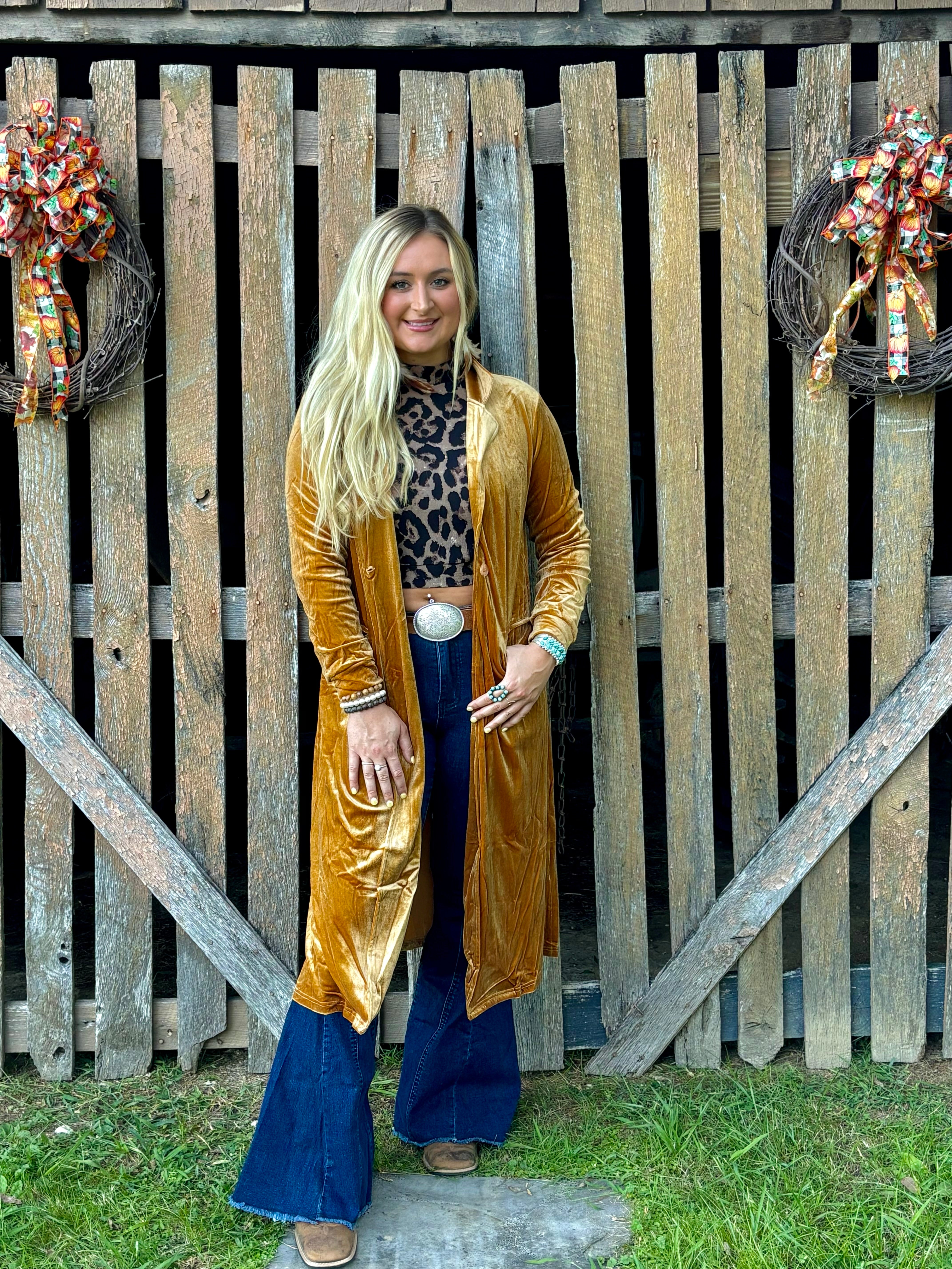 Crushed Velvet Cardigan