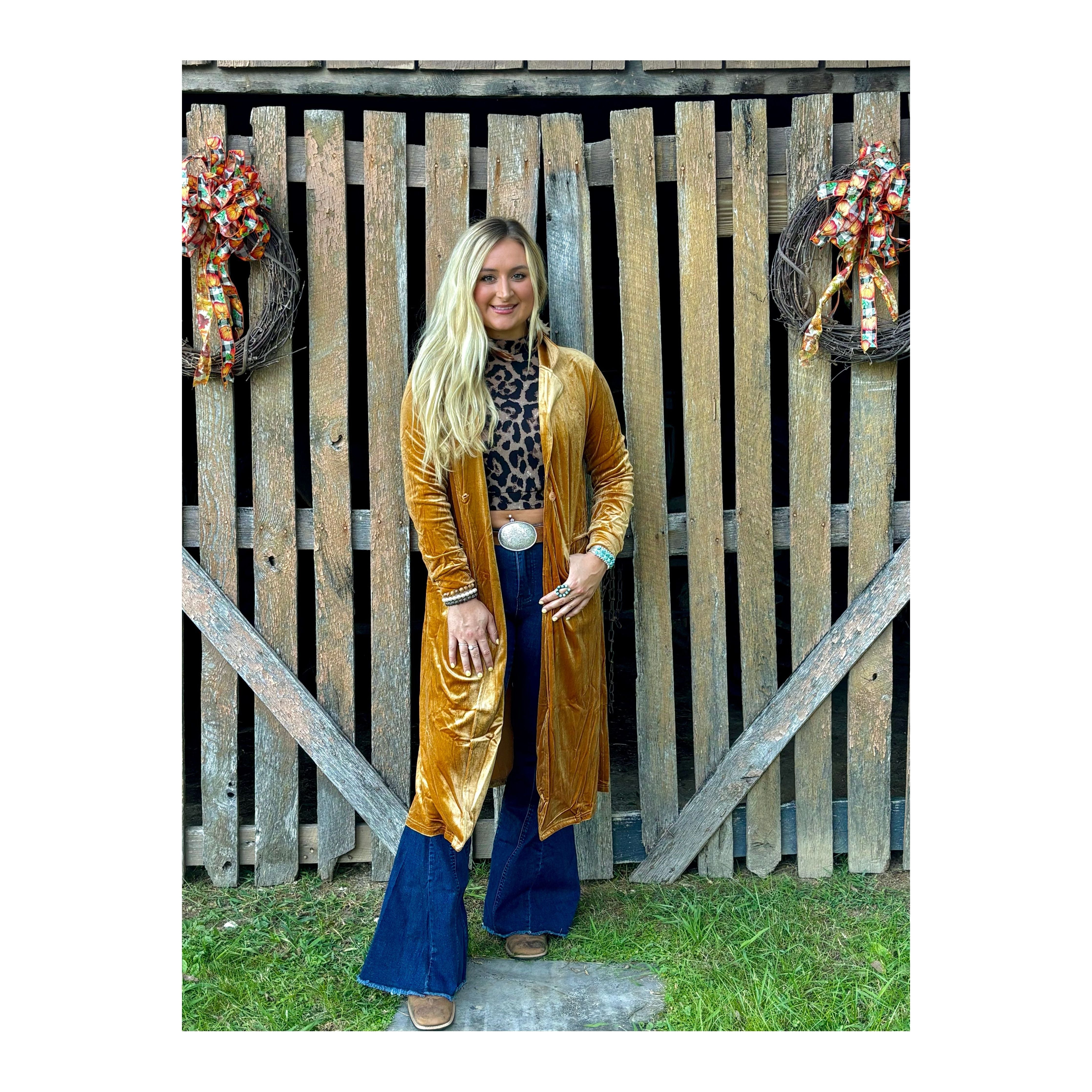 Crushed Velvet Cardigan