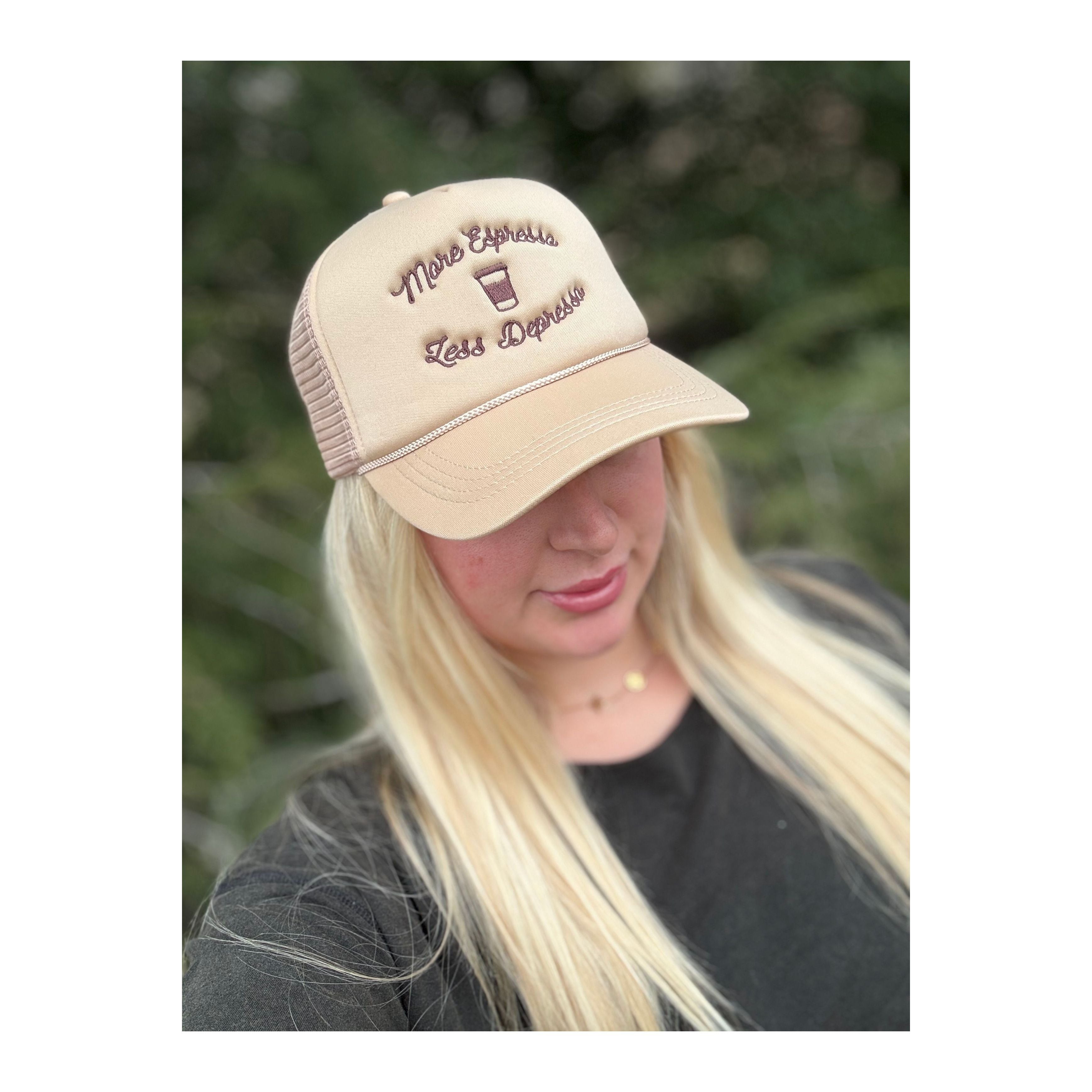 More Espresso Less Depresso hat