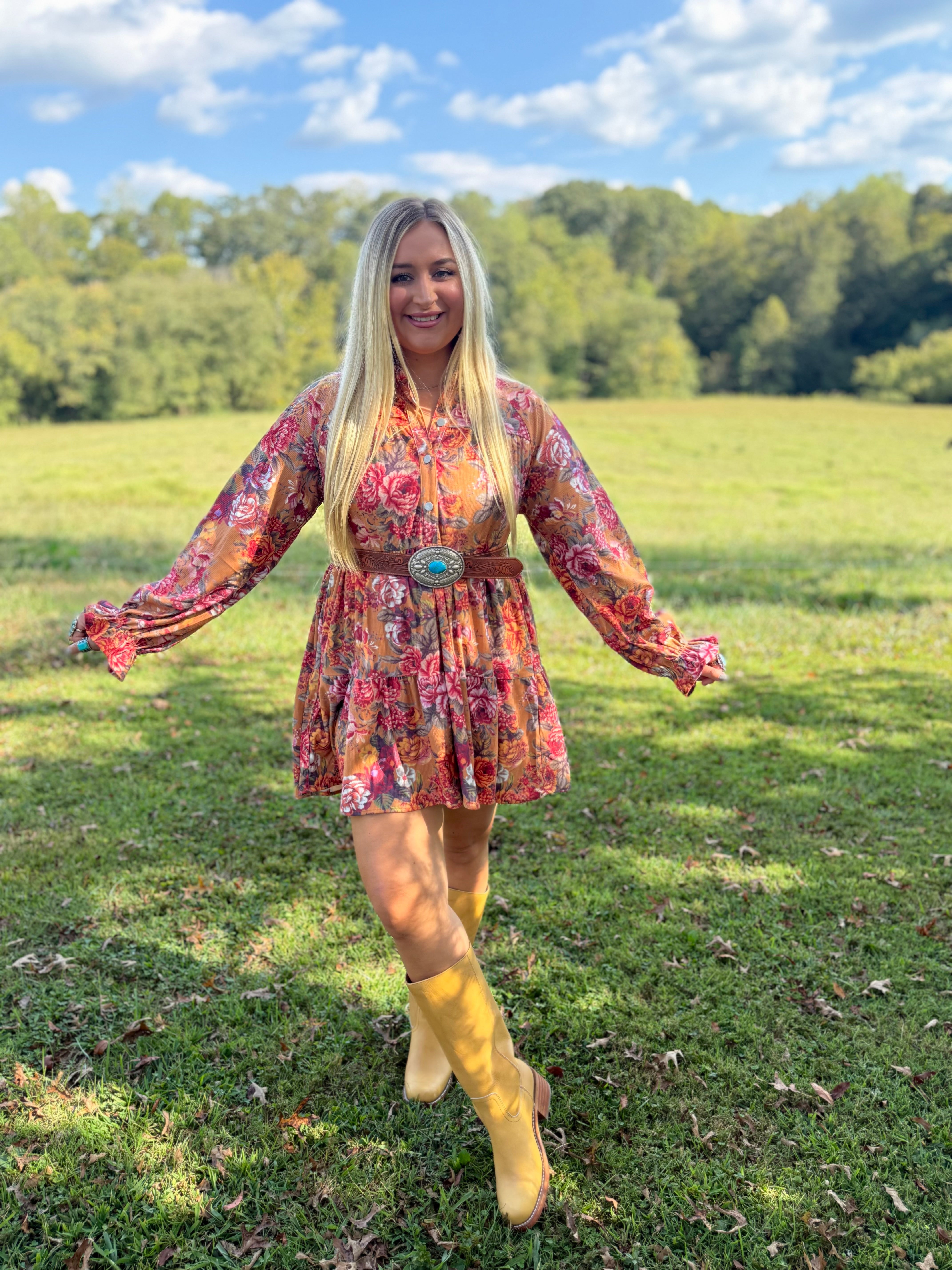 Sunday Morning Floral Dress