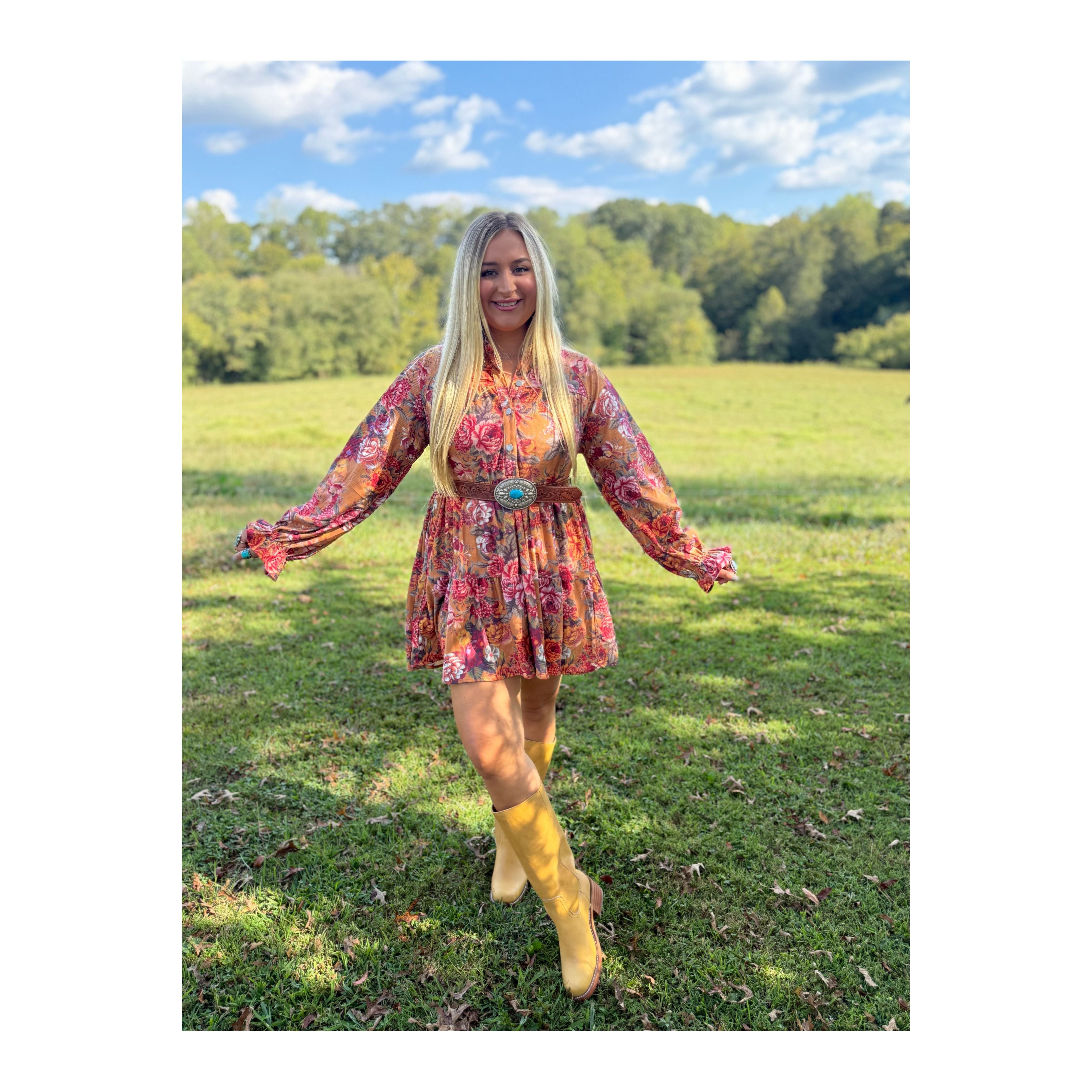 Sunday Morning Floral Dress