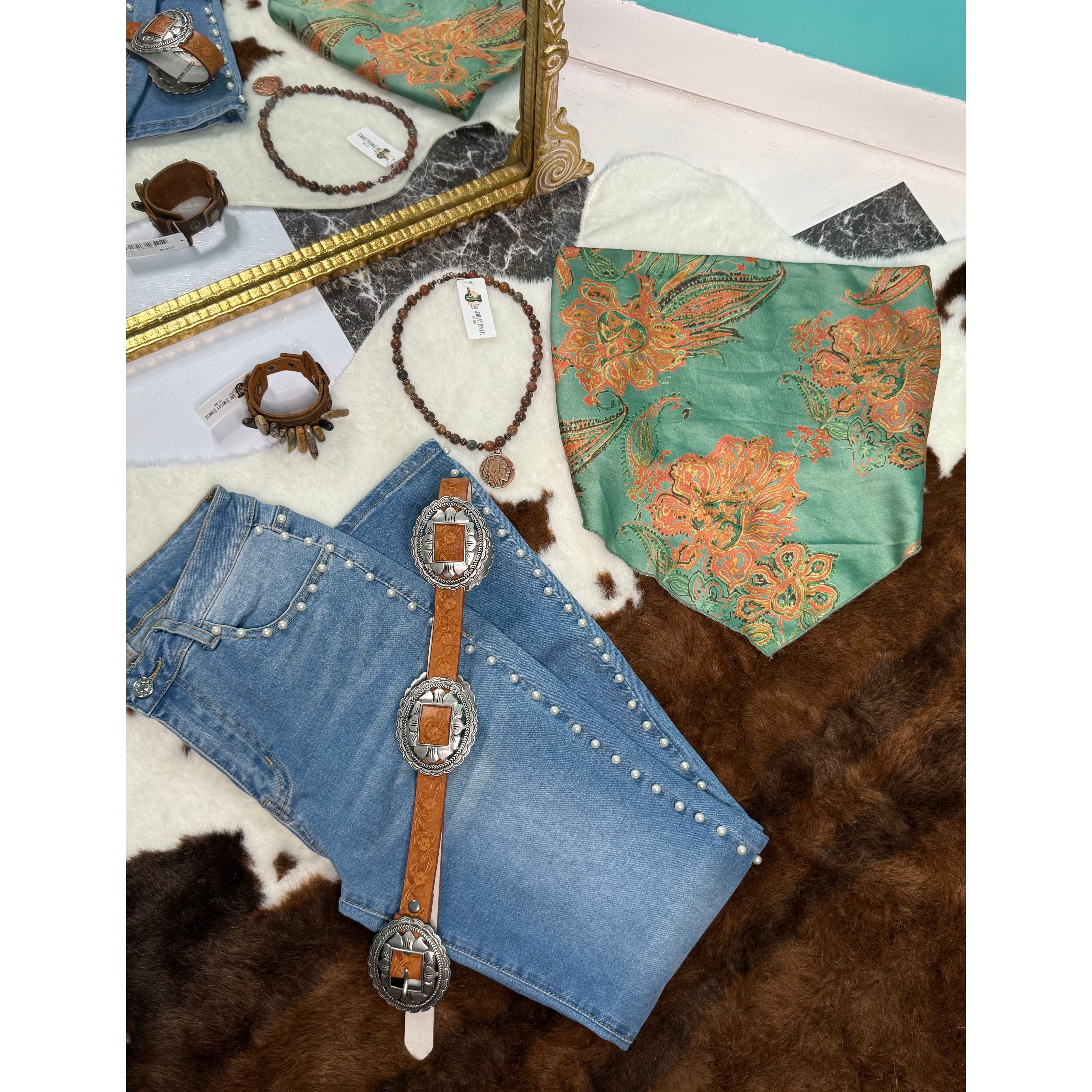 Sun Soaked Bandana Tube Top (Teal)