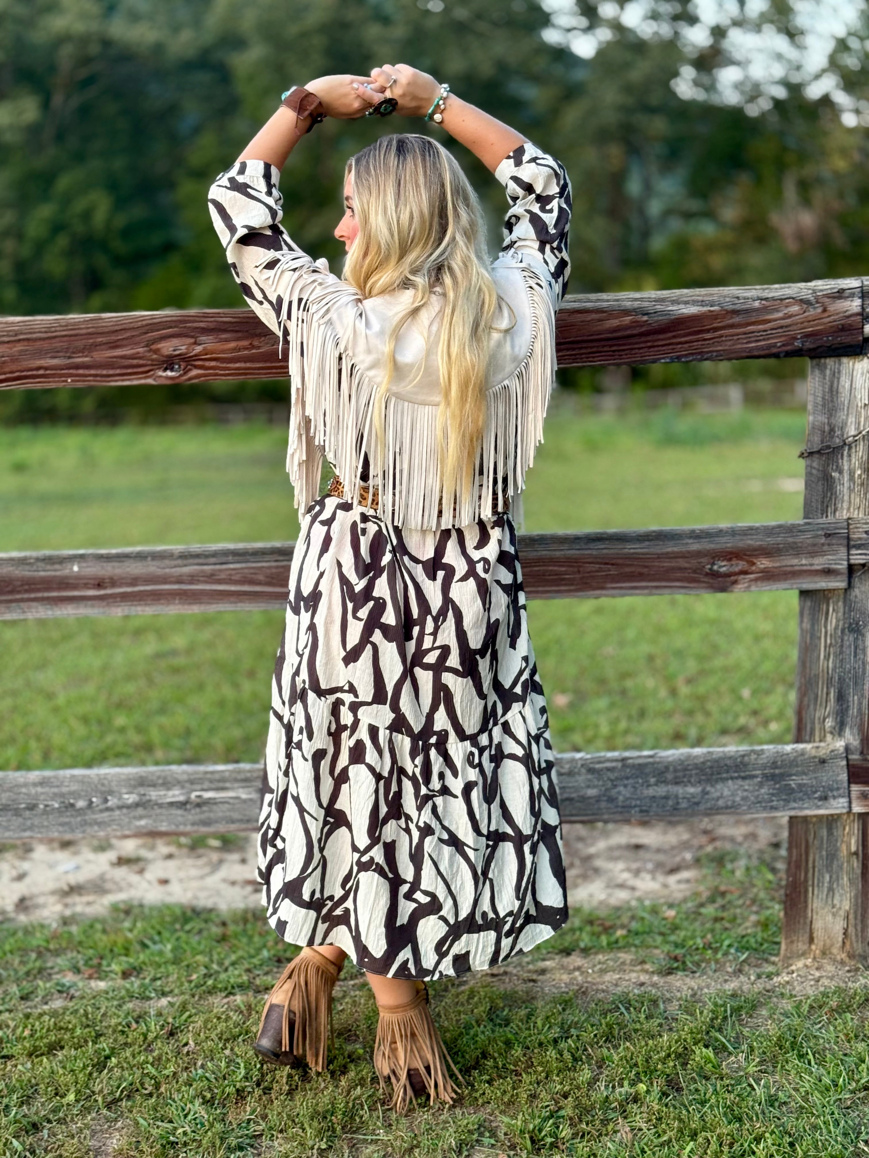 A lovely Day Black and White Dress
