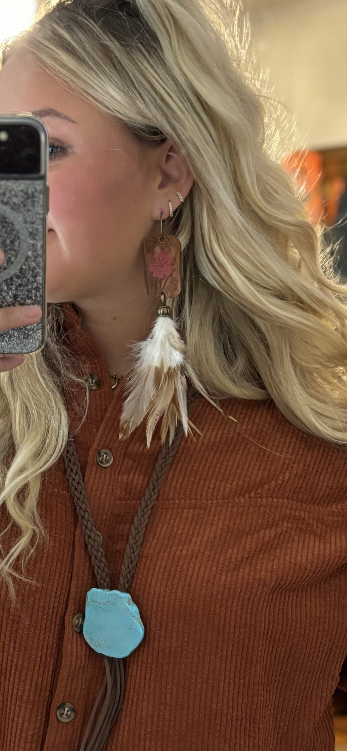 Flirty Feather Earrings