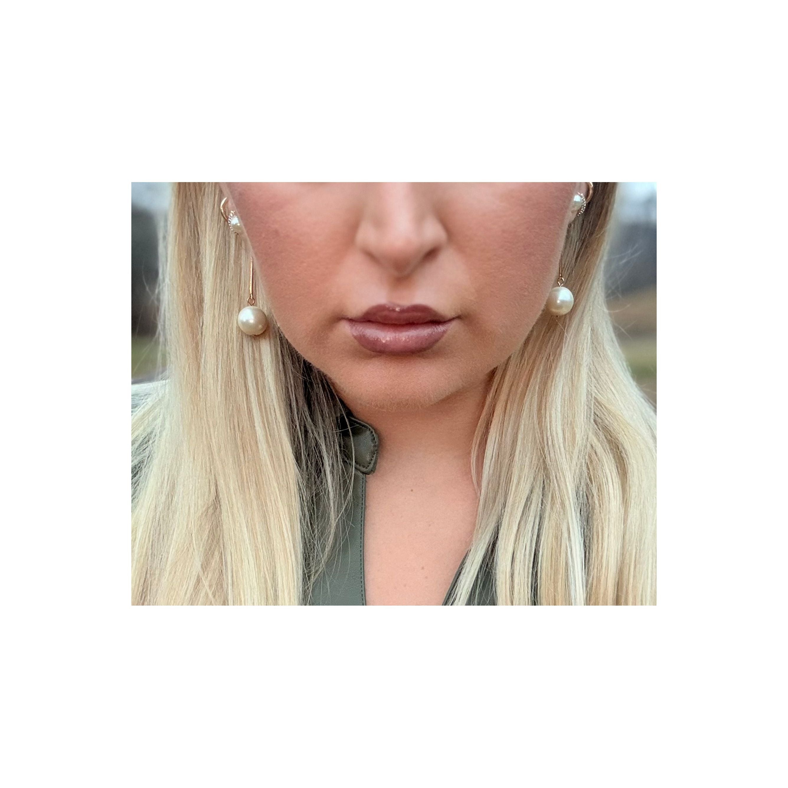 Dangle Pearl Earrings