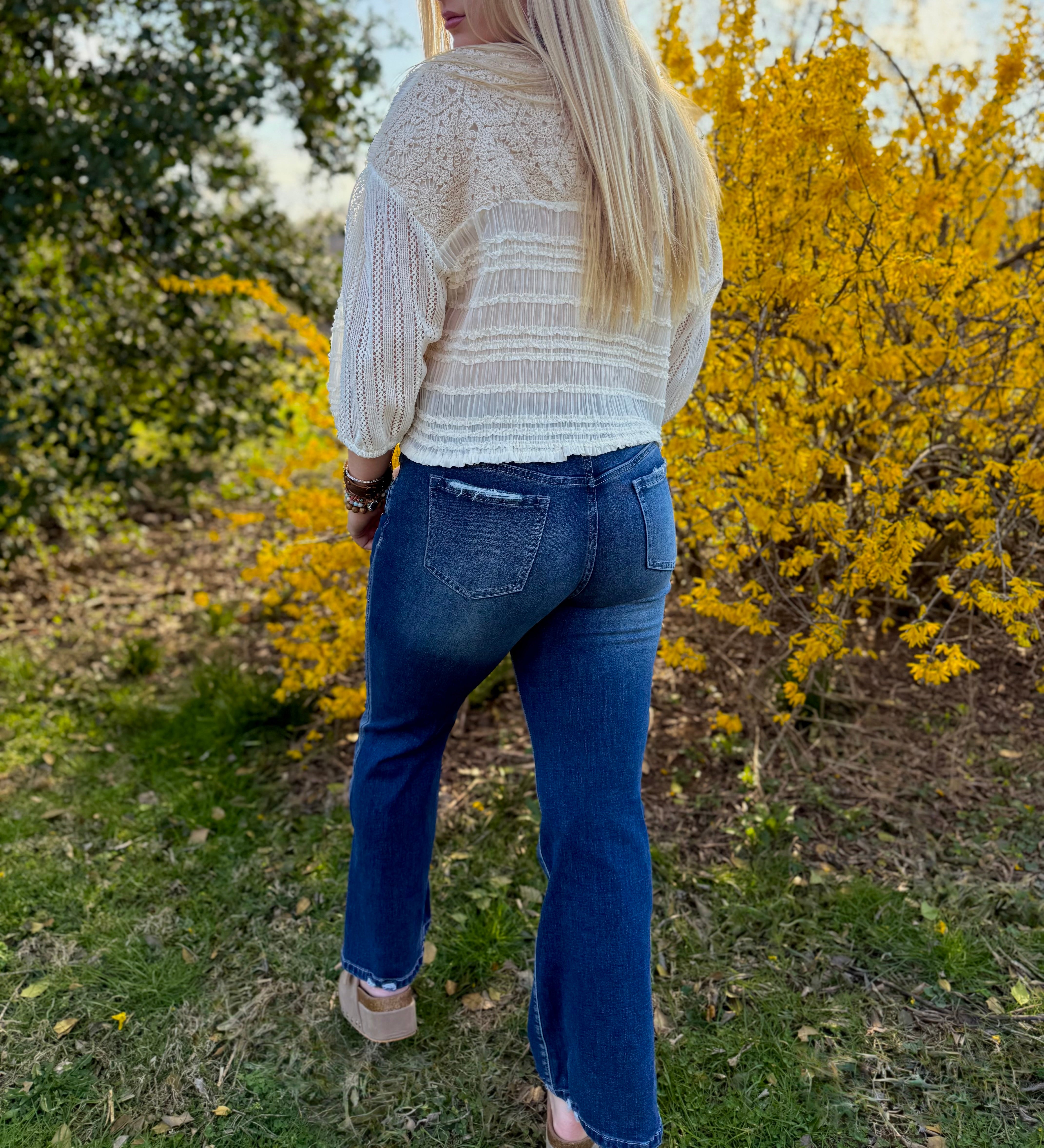 Chelsi Split Flared Jean