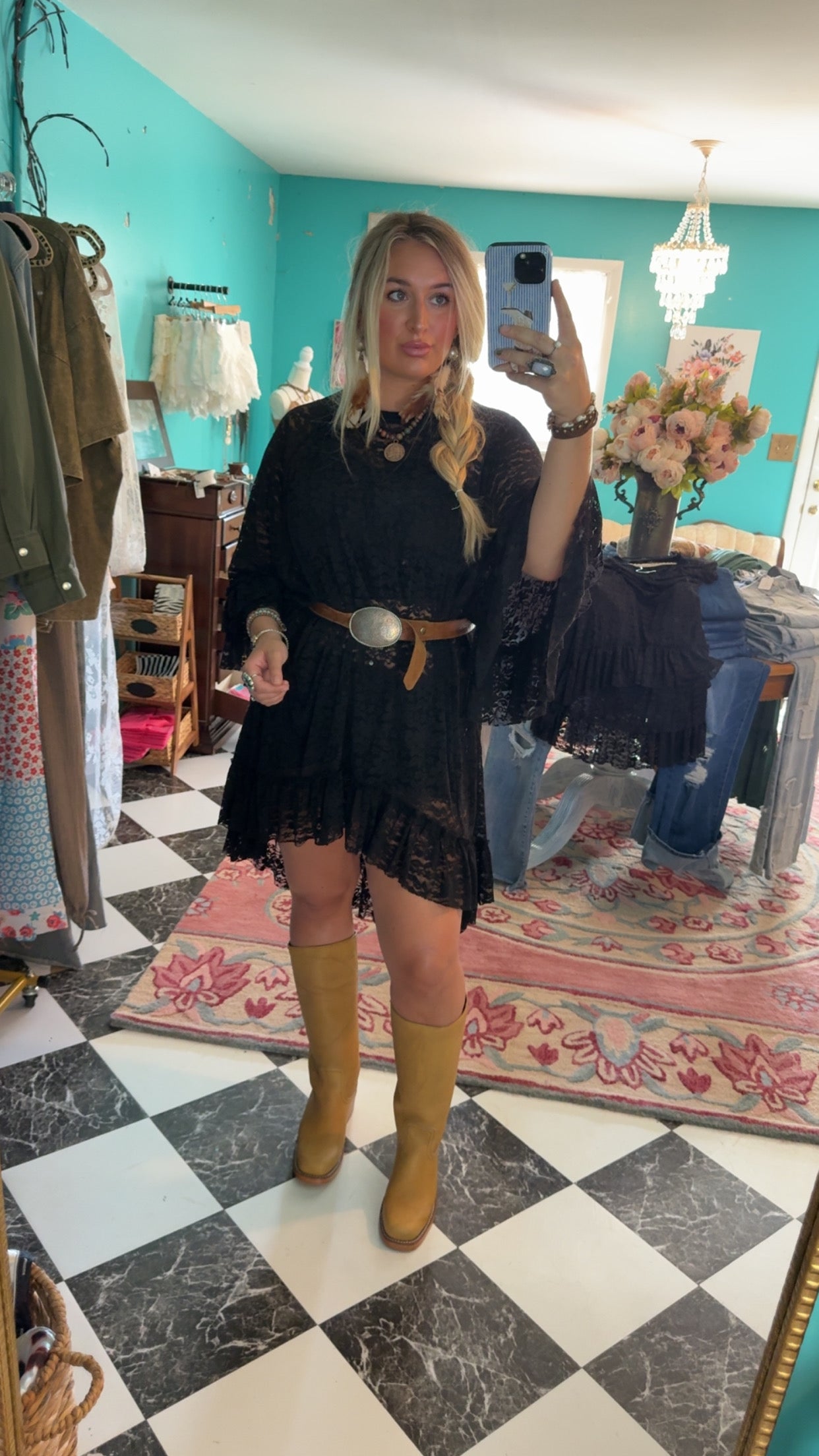 Wild At Heart Black Lace Top