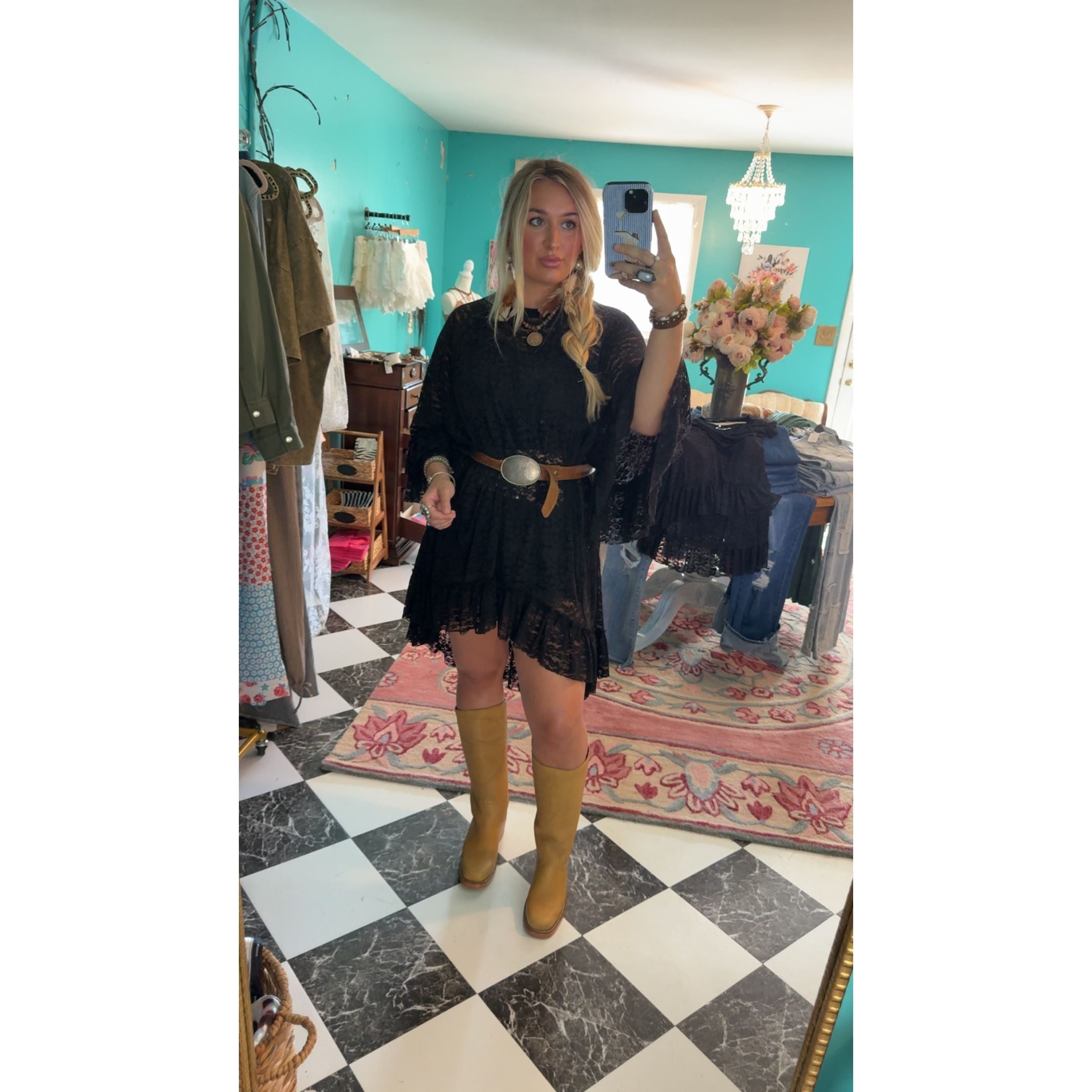 Wild At Heart Black Lace Top