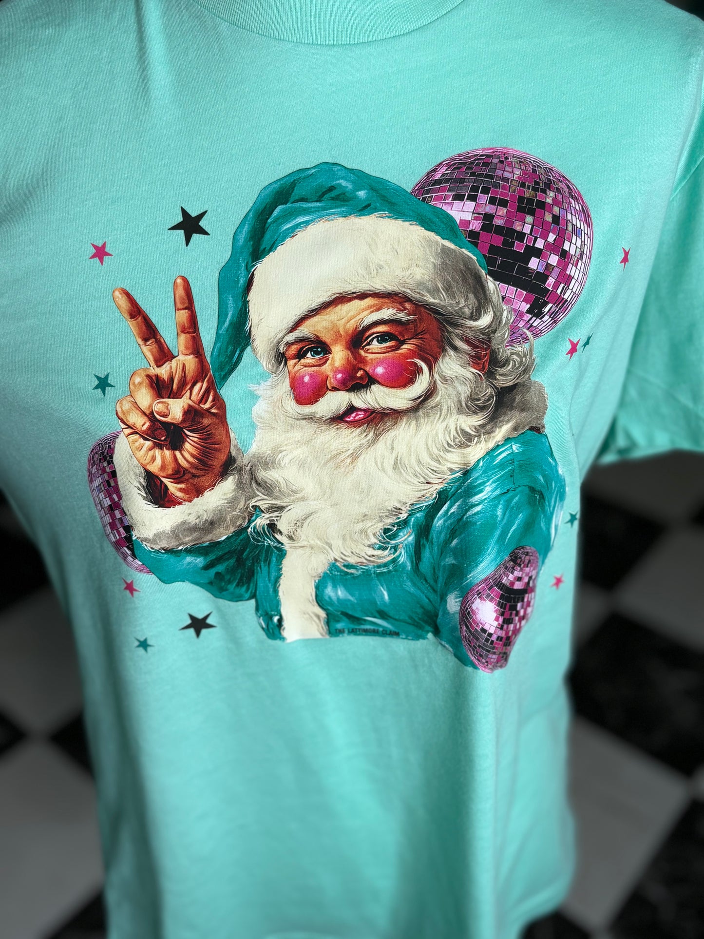 Peace Disco Santa Tee