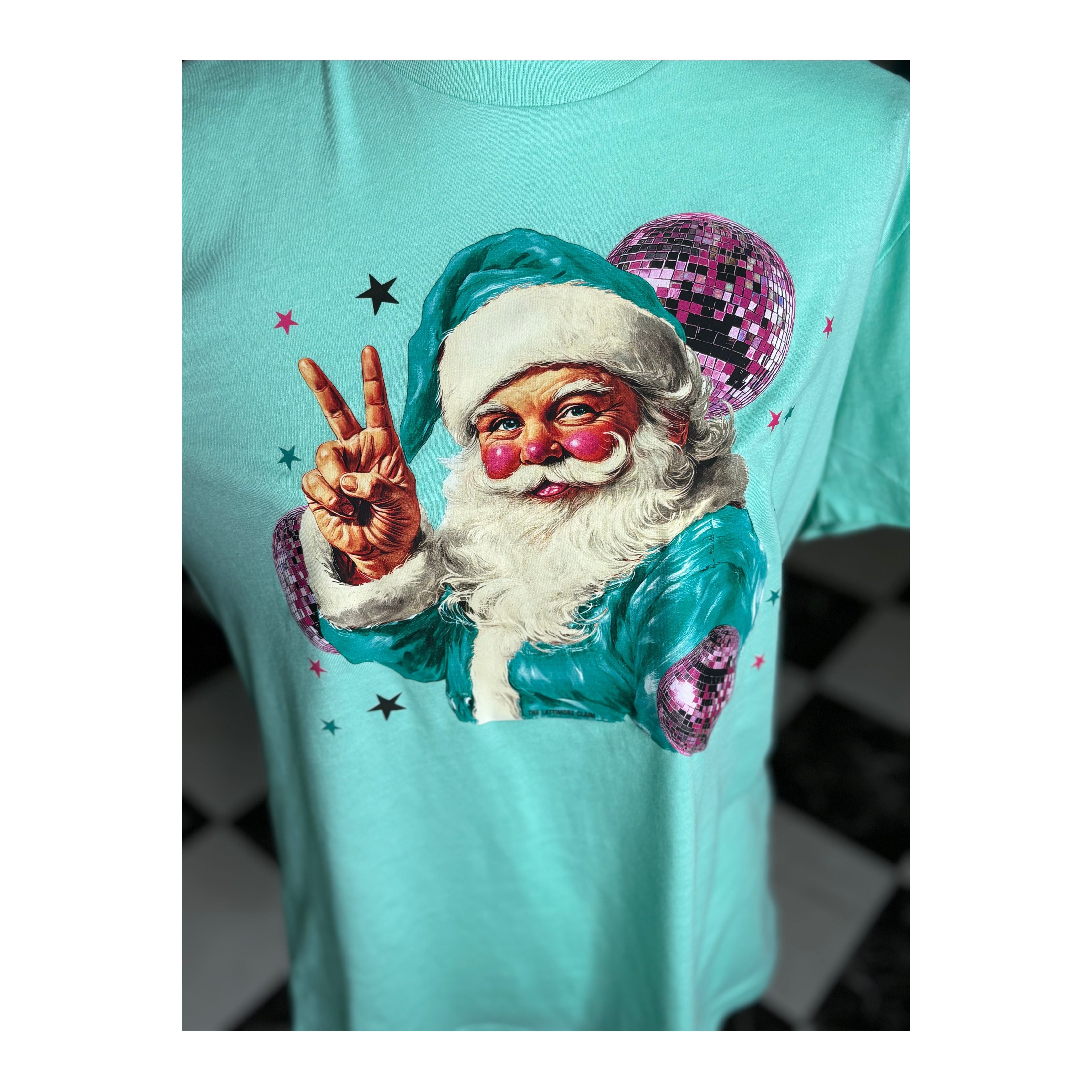 Peace Disco Santa Tee
